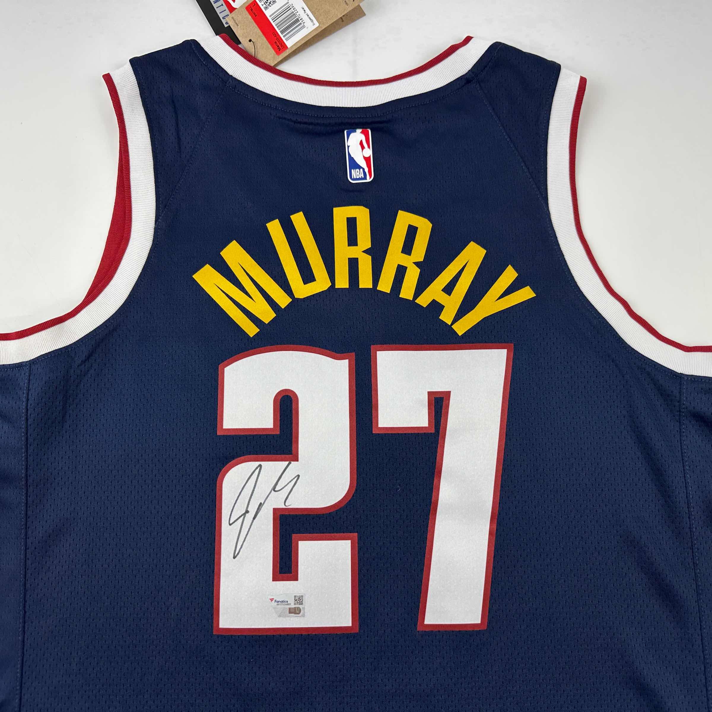 Autographed/Signed Jamal Murray Denver Nuggets Blue Authentic Swingman Basketball Jersey Fanatics COA - Image 2