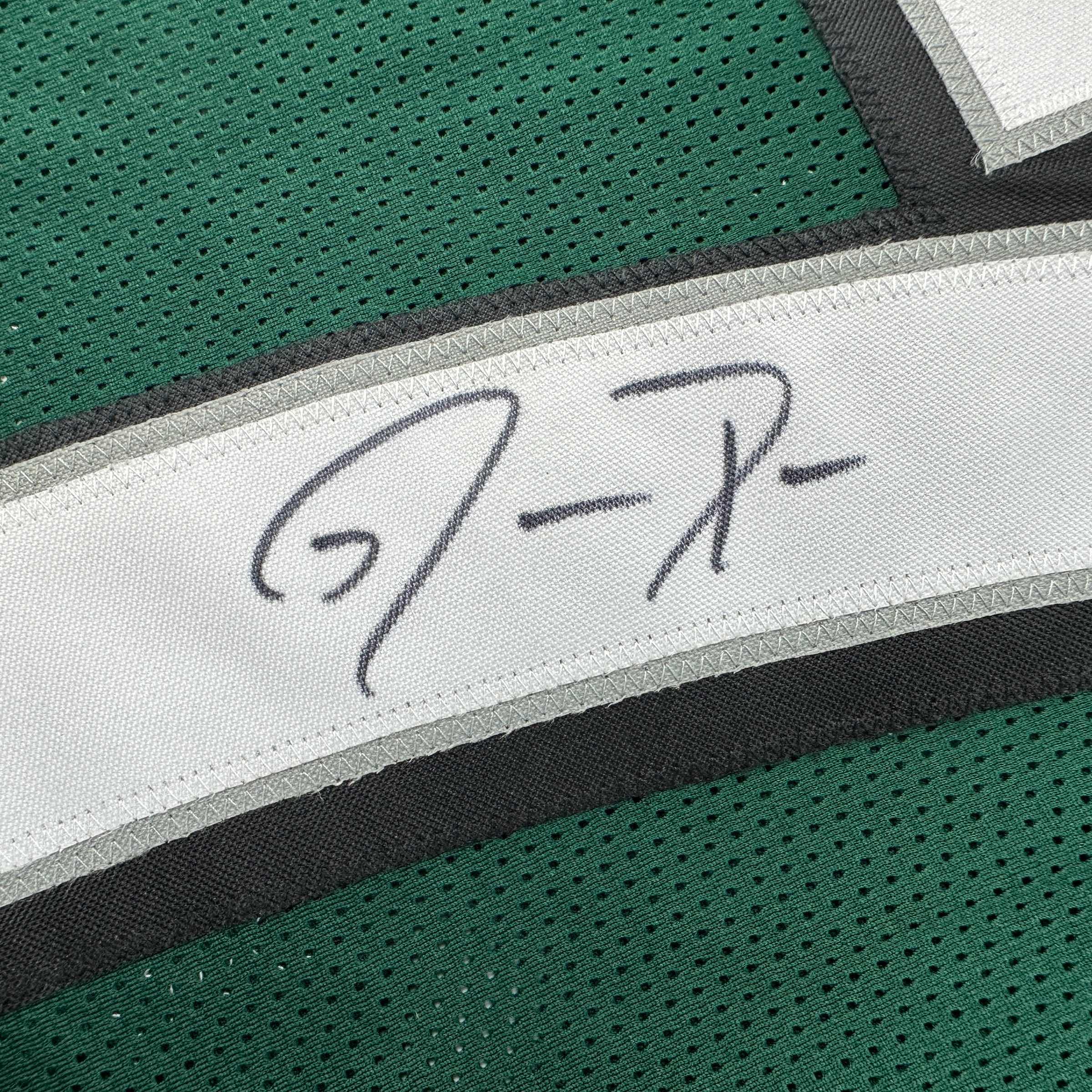 Autographed/Signed Jason Peters Philadelphia Green Football Jersey Beckett BAS COA - Image 3