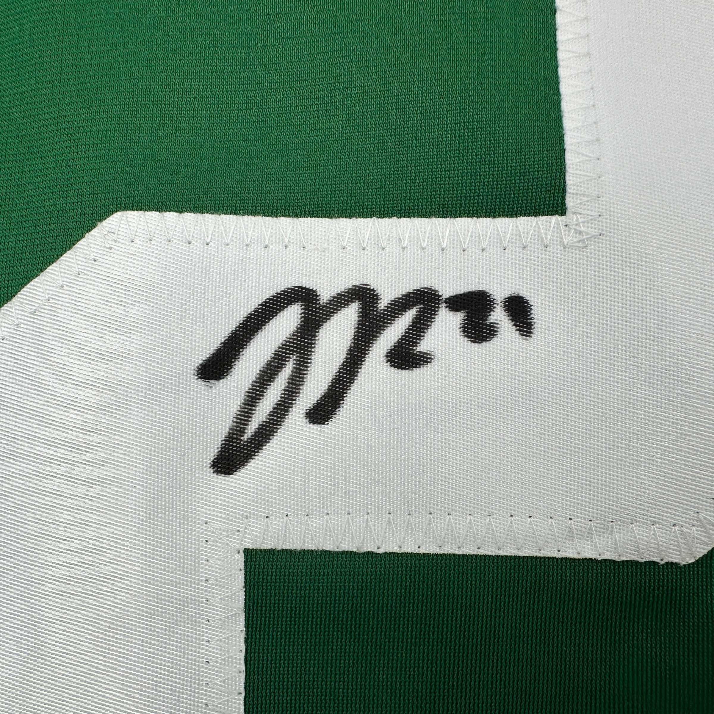 Autographed/Signed Jason Robertson Dallas Green Hockey Jersey JSA COA - Image 3