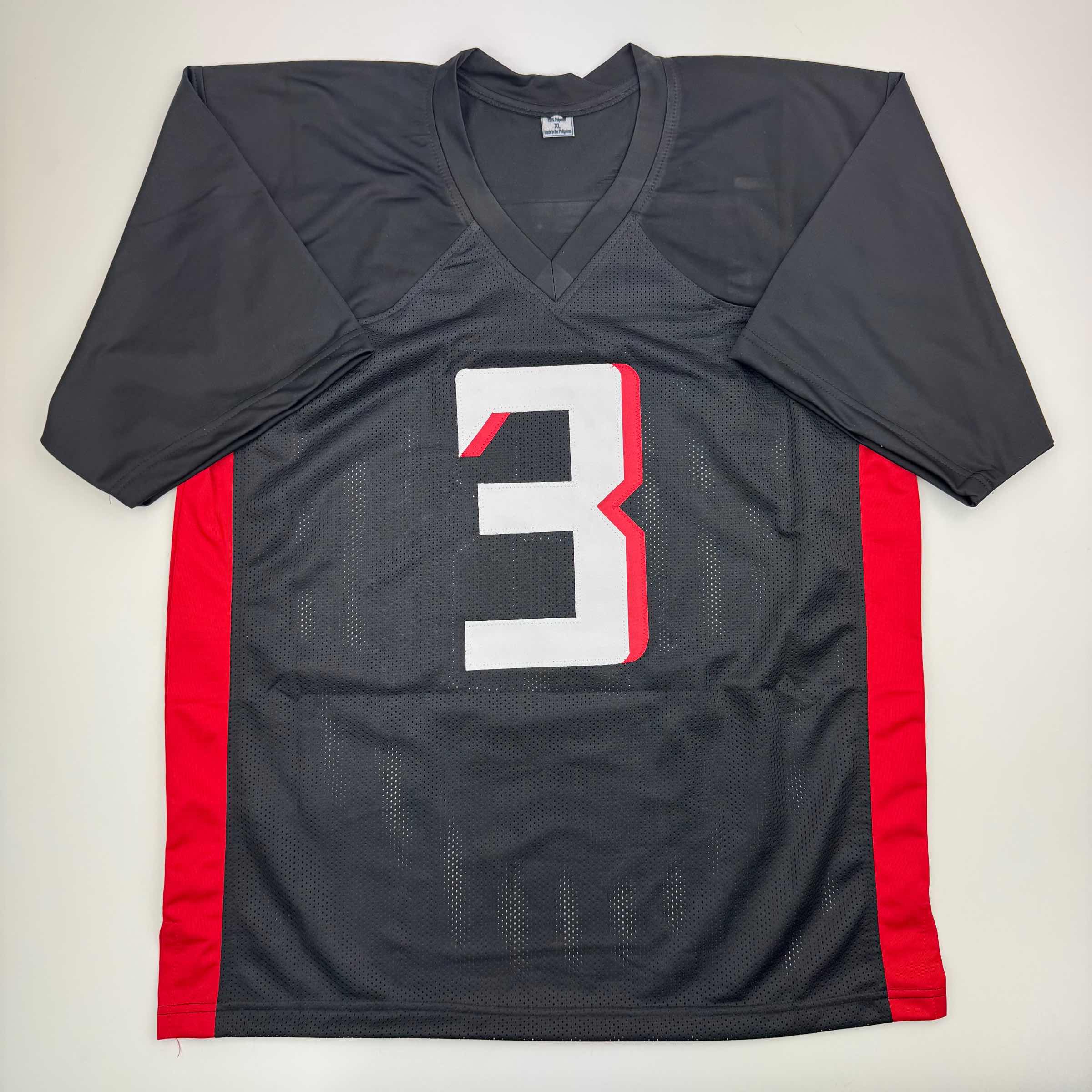Autographed/Signed Jessie Bates III Atlanta Black Football Jersey JSA COA - Image 2