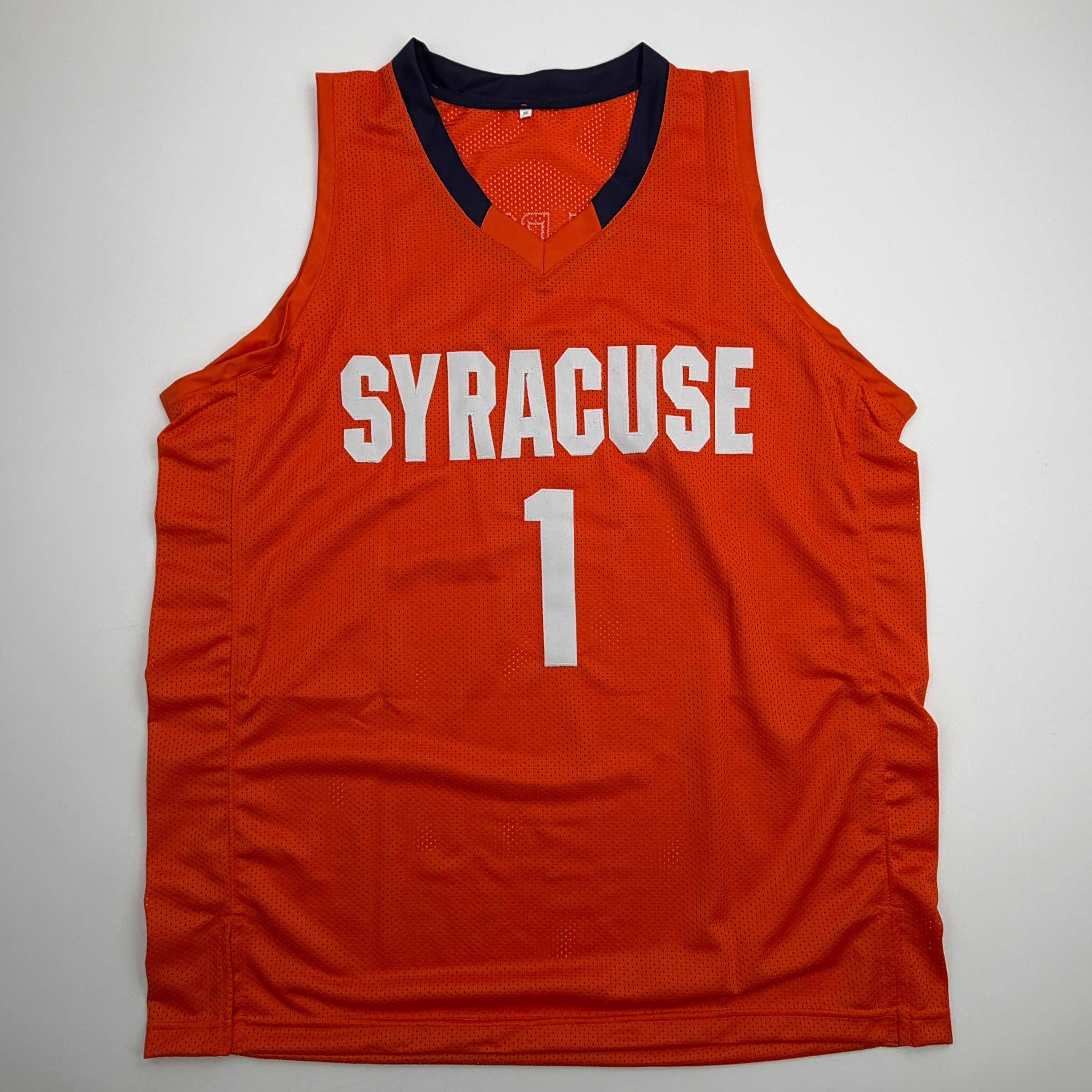 Autographed/Signed Jim Boeheim Syracuse Orange Coach College Basketball Jersey JSA COA - Image 4