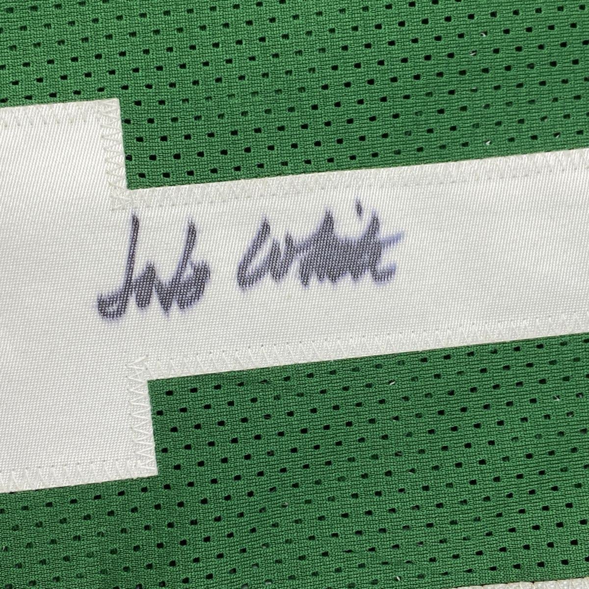 Autographed/Signed Jo Jo JoJo White Boston Green Basketball Jersey JSA COA - Image 3