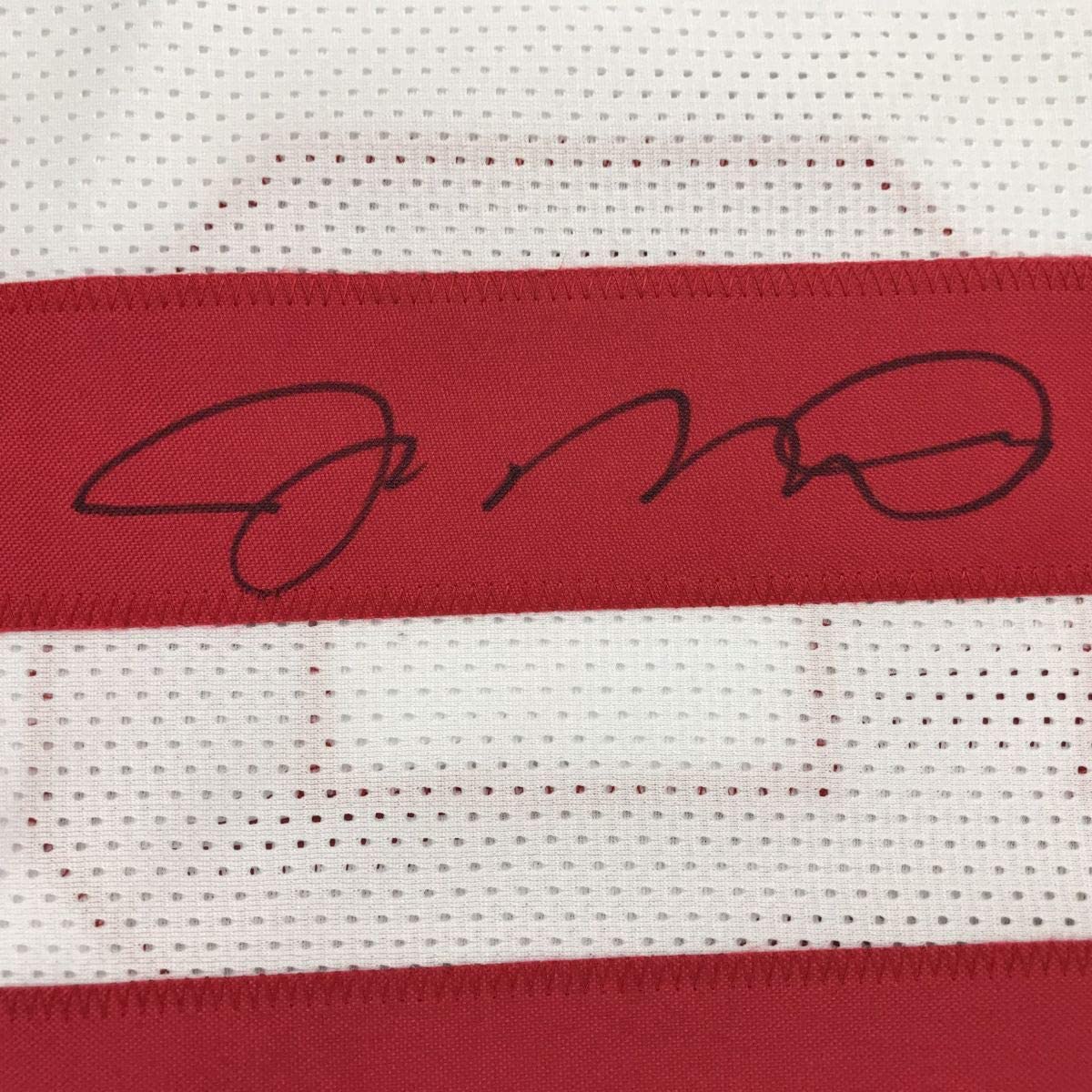 Autographed/Signed Joe Montana San Francisco White Football Jersey JSA COA - Image 3