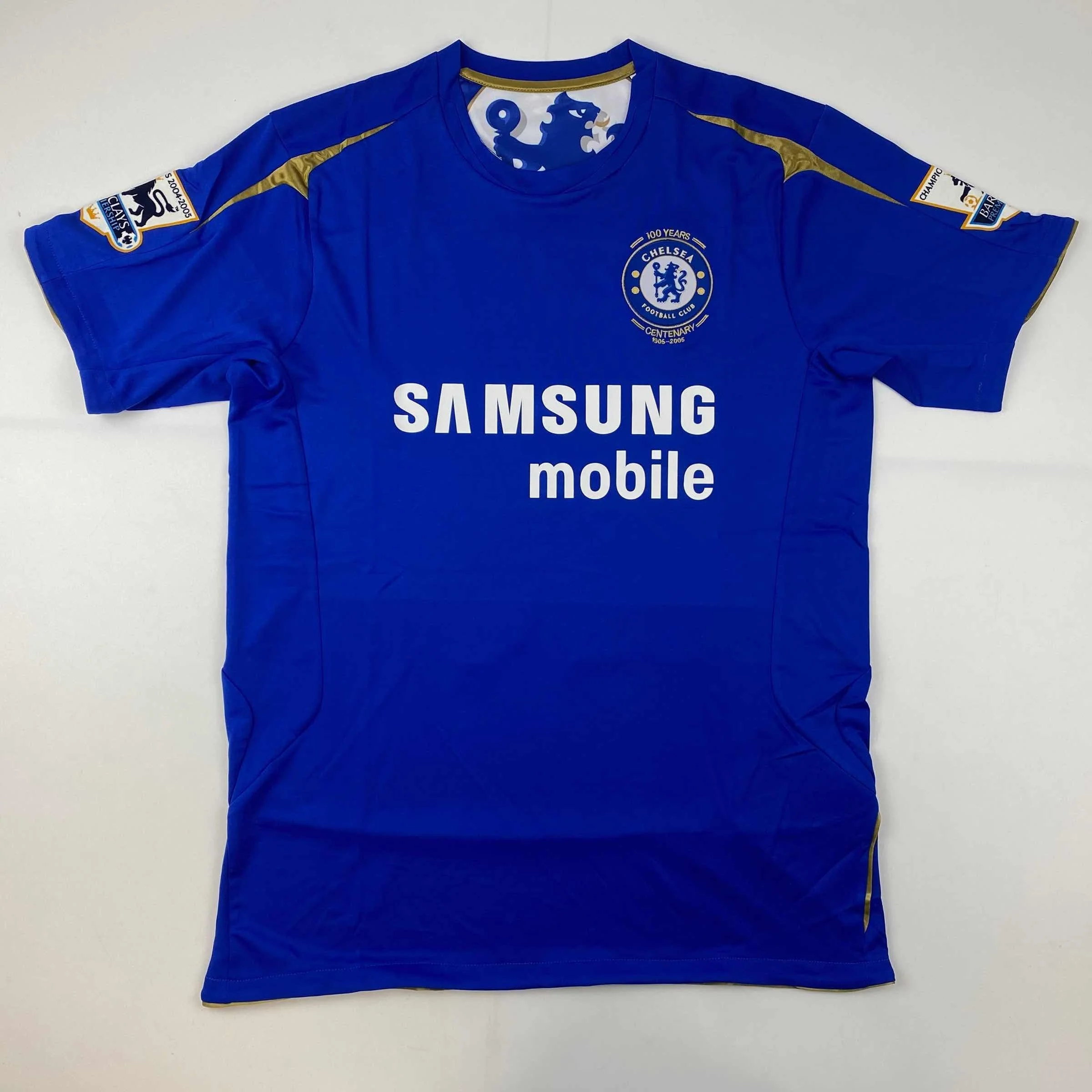 Autographed/Signed John Terry Chelsea FC Blue Soccer Futbol Jersey Beckett BAS COA - Image 4