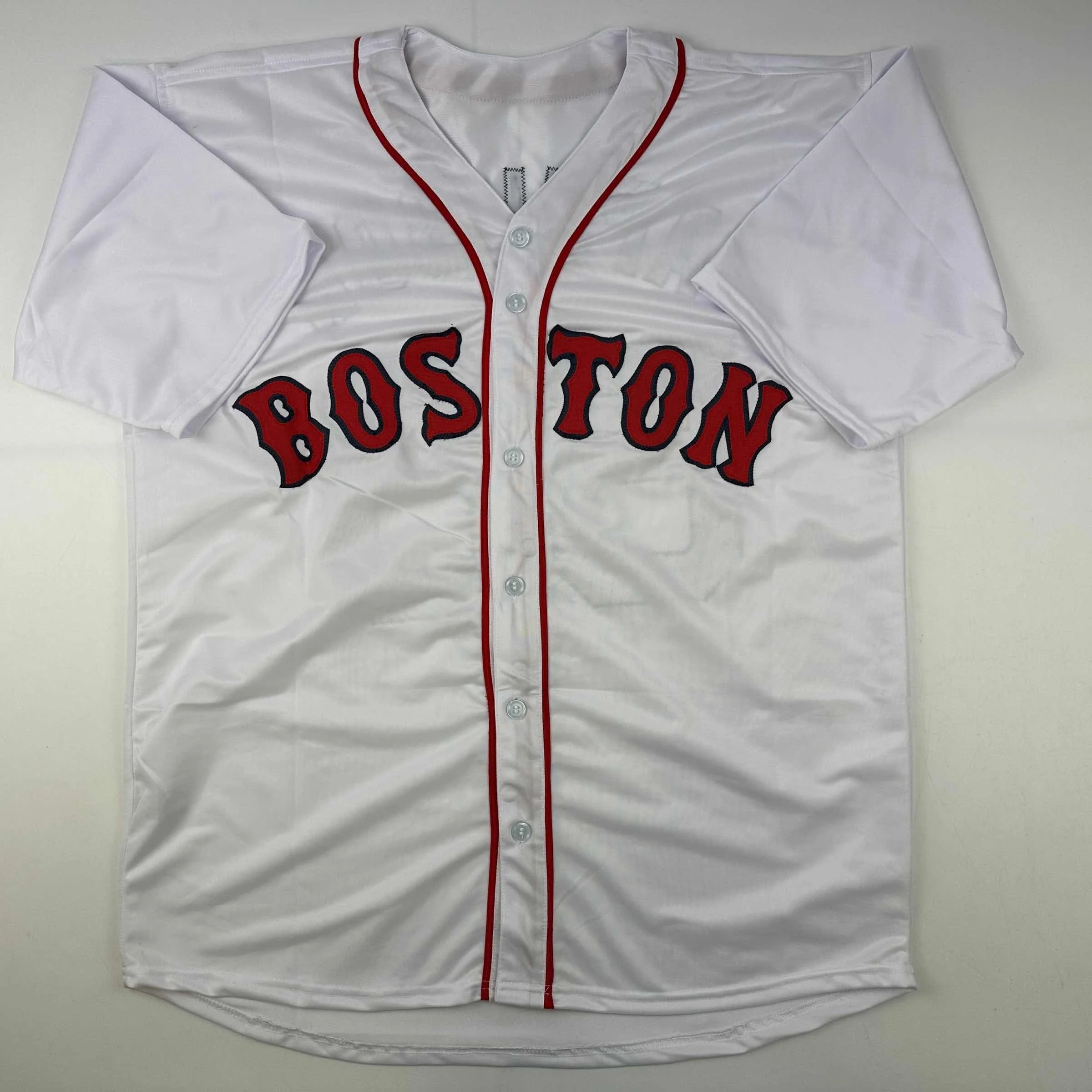 Autographed/Signed Jonathan Papelbon Boston White Baseball Jersey JSA COA - Image 4