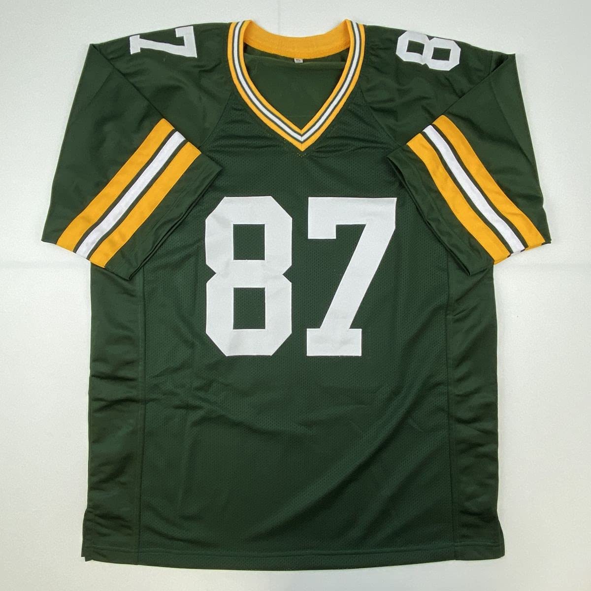 Autographed/Signed Jordy Nelson Green Bay Green Football Jersey JSA COA - Image 3