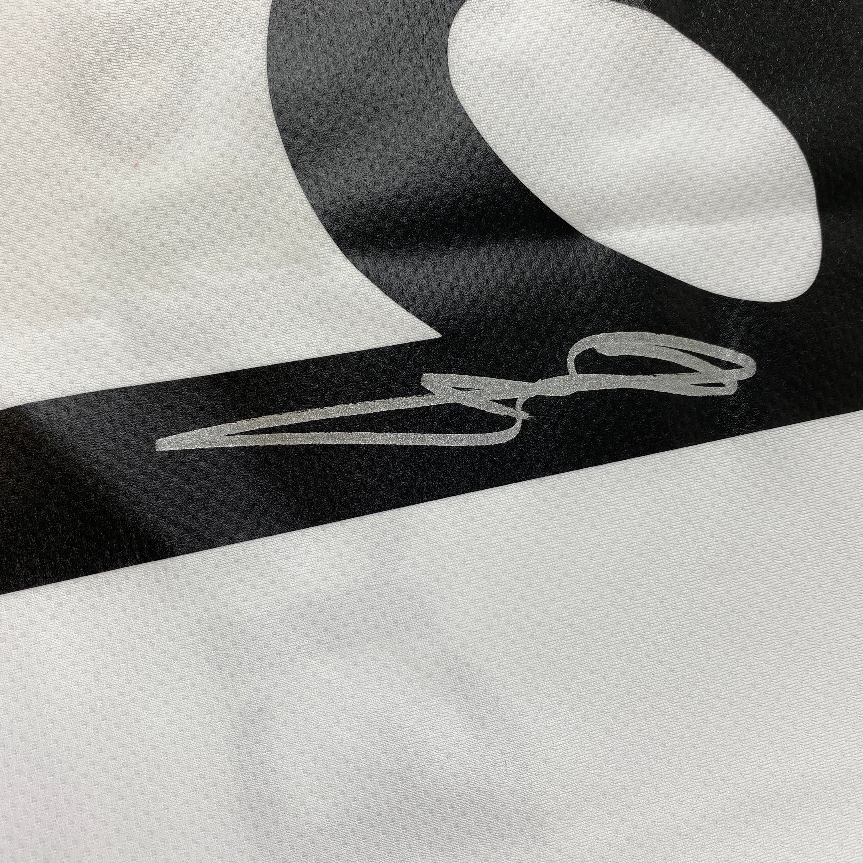 Autographed/Signed Karim Benzema Real Madrid White Soccer Jersey Beckett BAS COA - Image 3