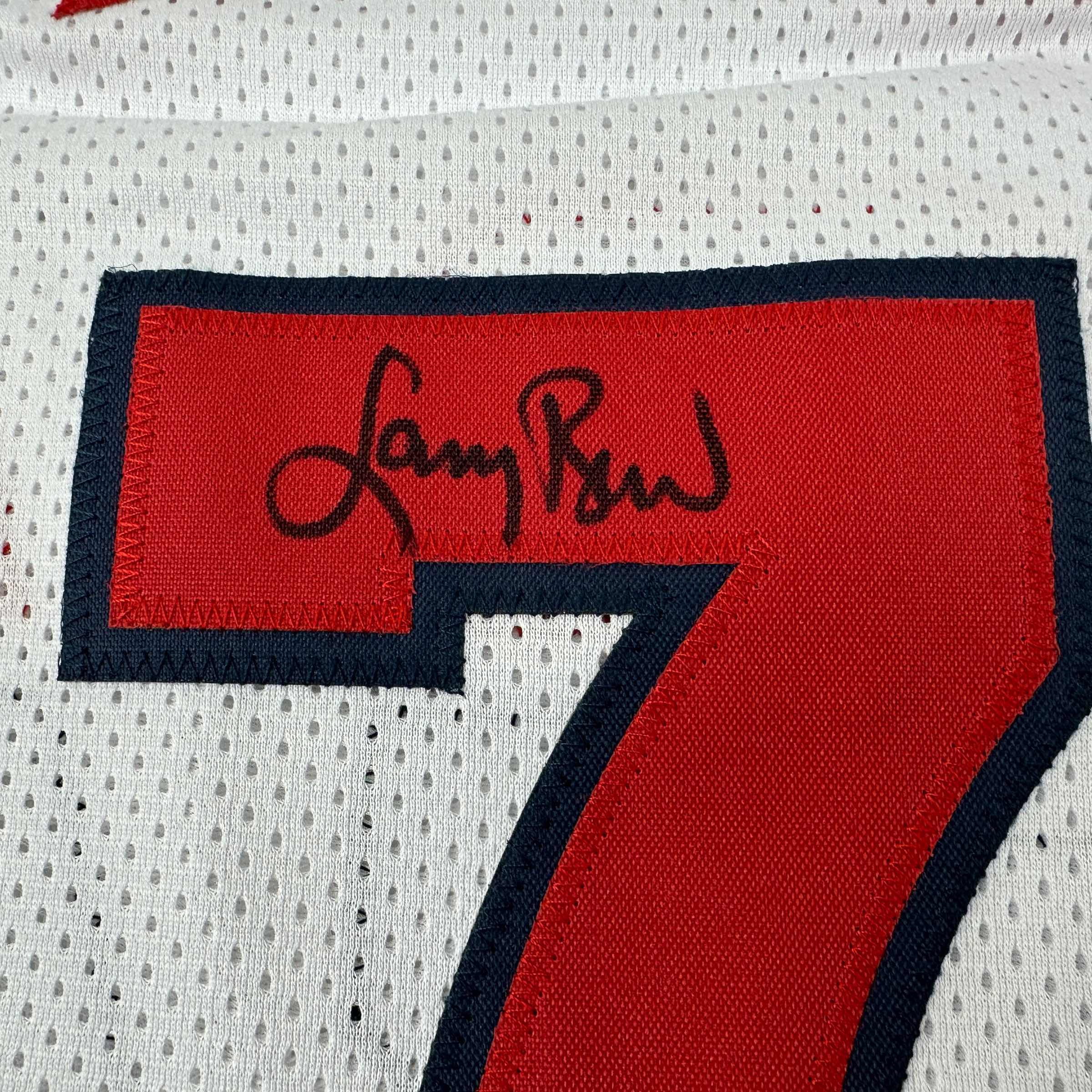 Autographed/Signed Larry Bird United States USA White 1992 Dream Team Basketball Jersey JSA COA - Image 3