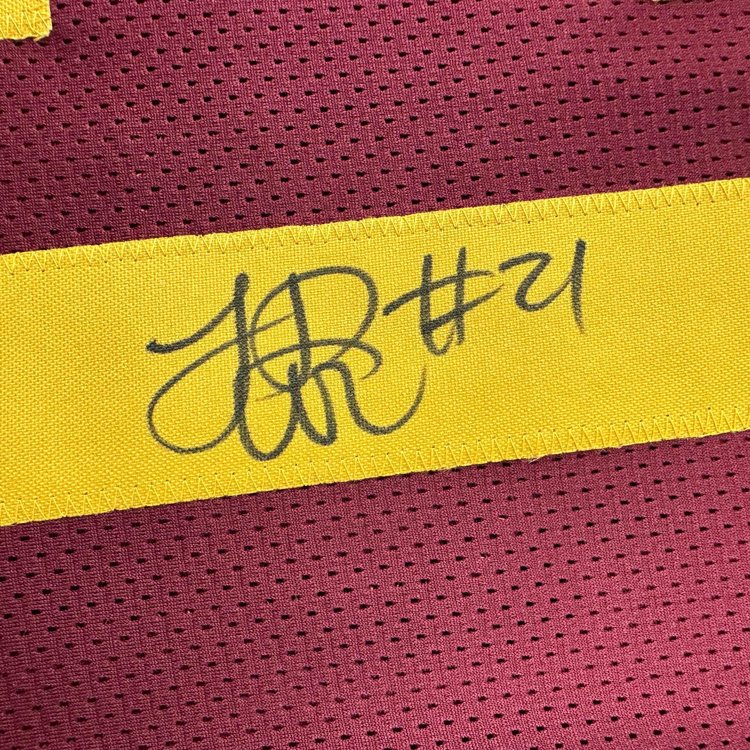 Autographed/Signed LenDale White USC Southen Cal Maroon College Football Jersey JSA COA - Image 3