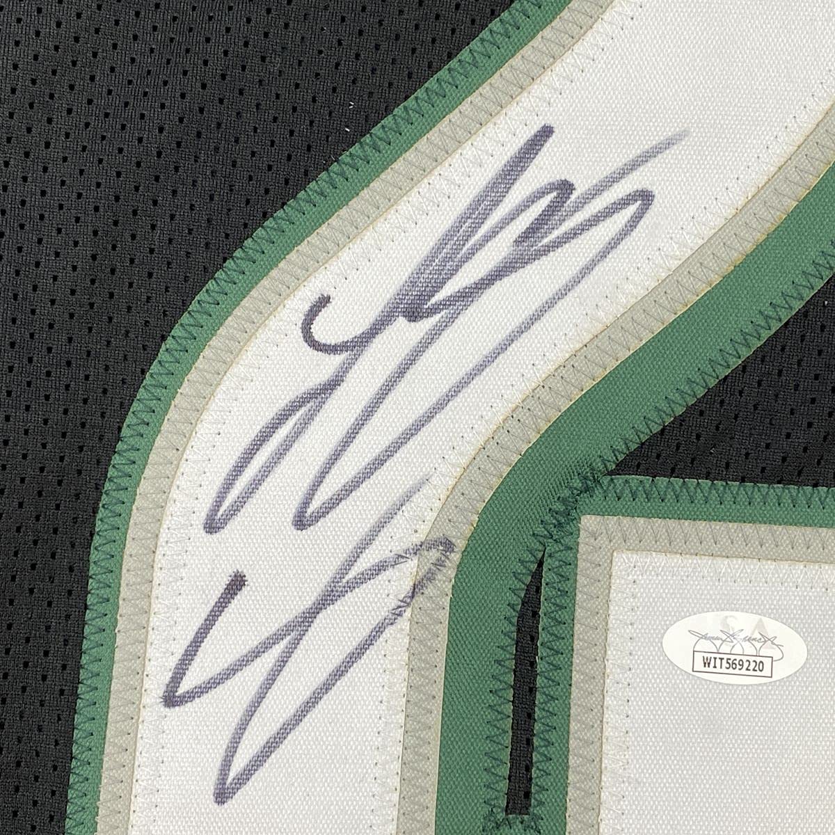 Autographed/Signed LeSean McCoy Philadelphia Black Football Jersey JSA COA - Image 3