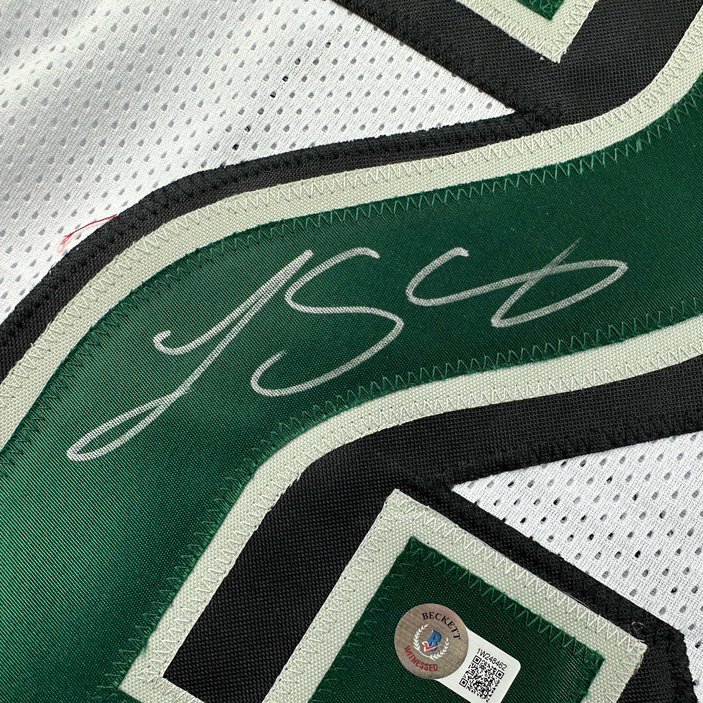 Autographed/Signed LeSean McCoy Philadelphia White Football Jersey Beckett BAS COA - Image 3