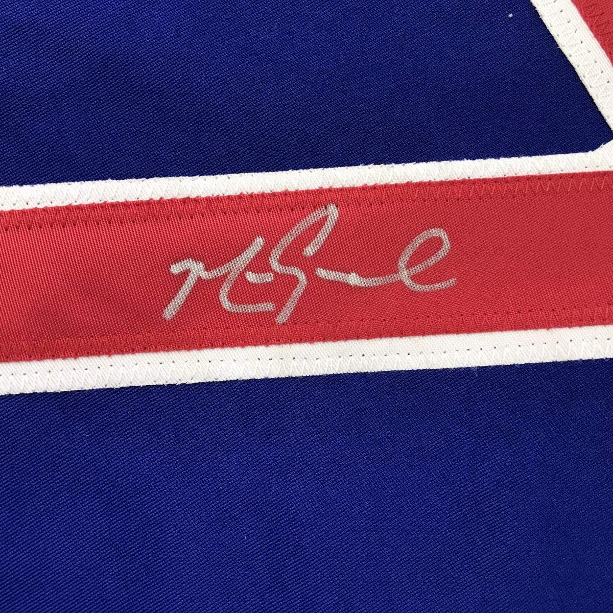 Autographed/Signed Mark Grace Chicago Blue Baseball Jersey JSA COA - Image 3