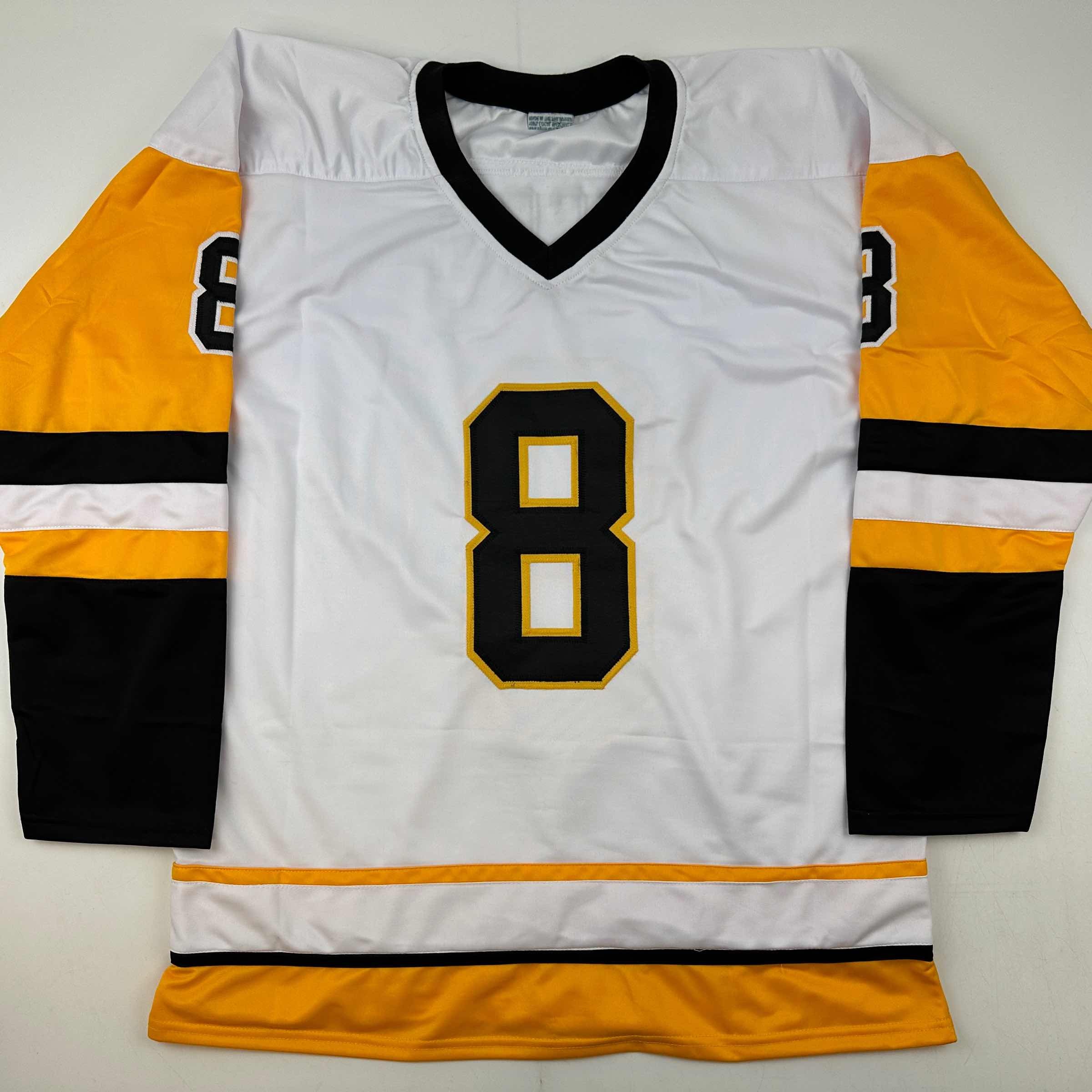 Autographed/Signed Mark Recchi Pittsburgh White Hockey Jersey JSA COA - Image 4