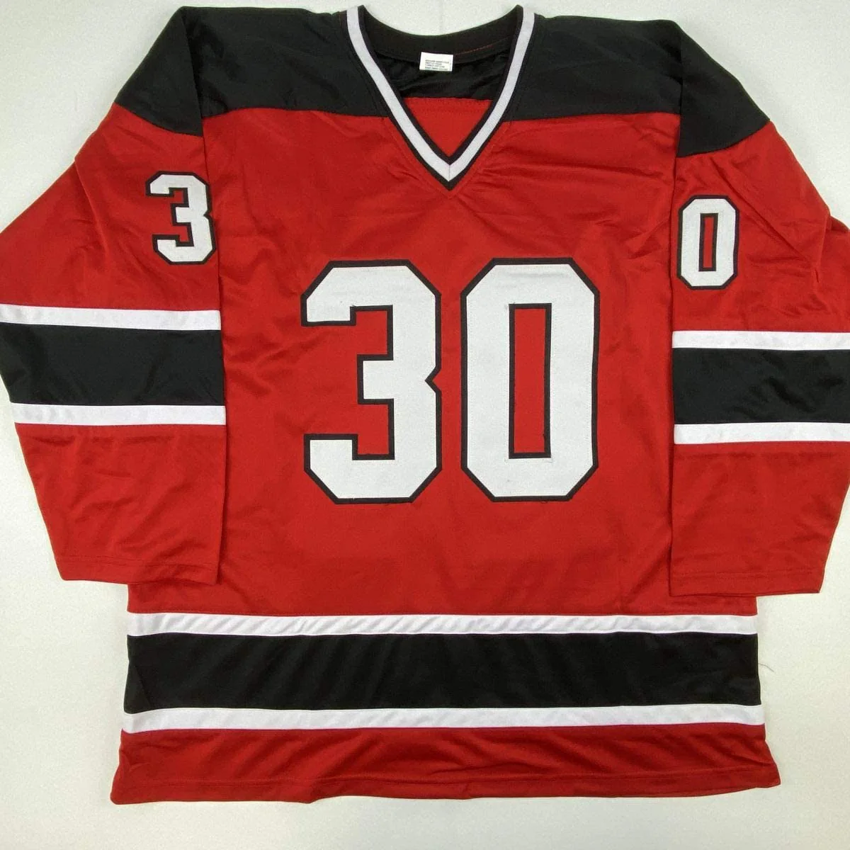 Autographed/Signed Martin Marty Brodeur New Jersey Red Hockey Jersey JSA COA - Image 4