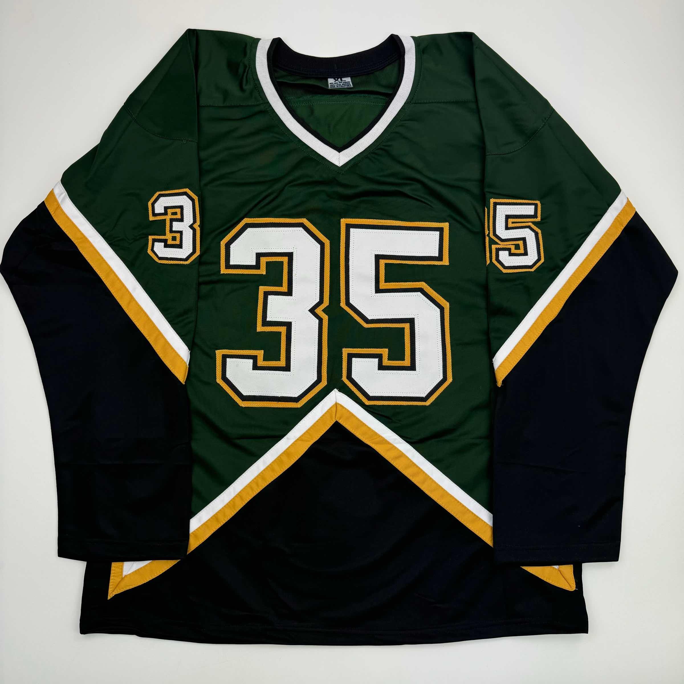Autographed/Signed Marty Turco Dallas Green Hockey Jersey JSA COA - Image 4