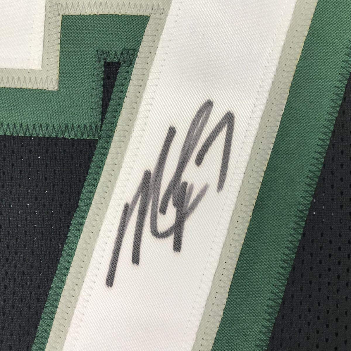 Autographed/Signed Michael Mike Vick Philadelphia Black Football Jersey PSA/DNA COA - Image 3
