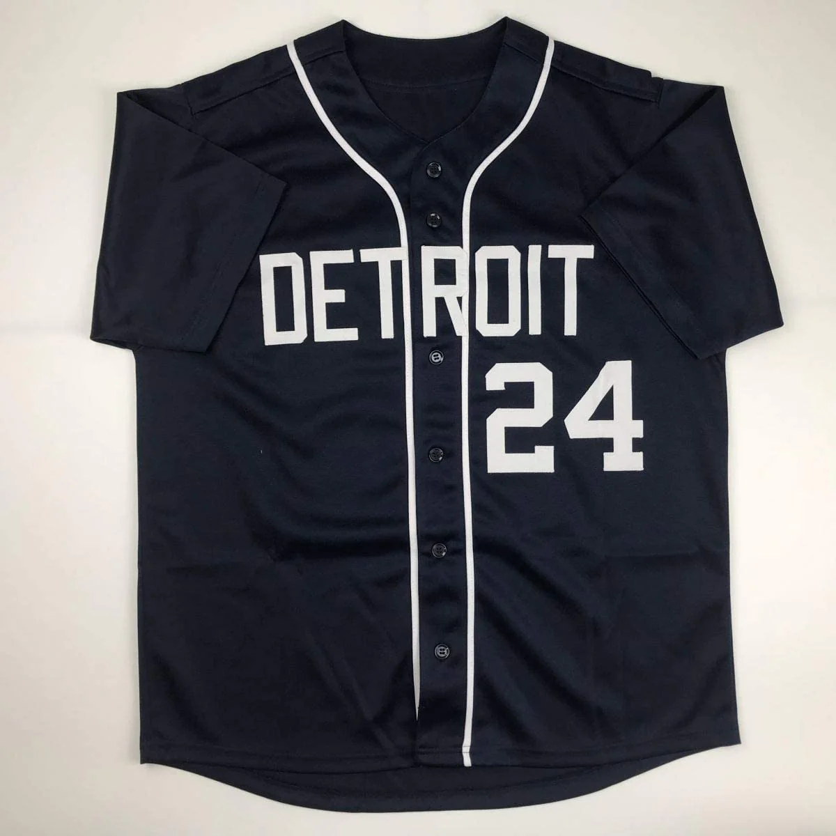 Autographed/Signed Miguel Cabrera Detroit Blue Baseball Jersey JSA COA - Image 4