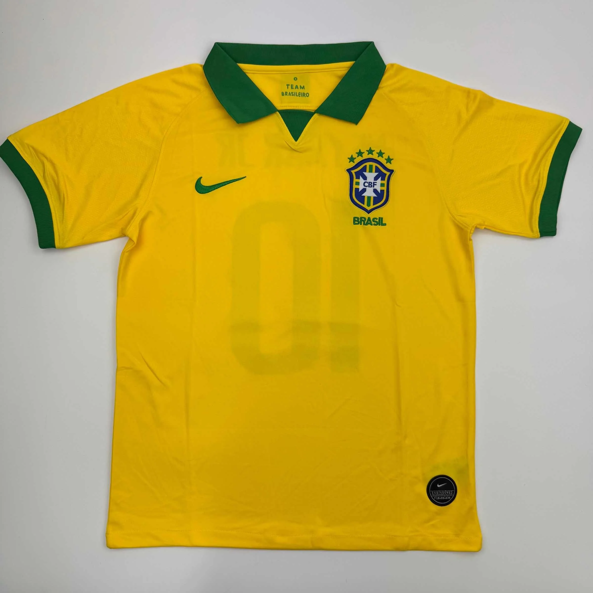 Autographed/Signed Neymar Jr. Brazil Soccer Futbol Jersey Beckett BAS COA - Image 4