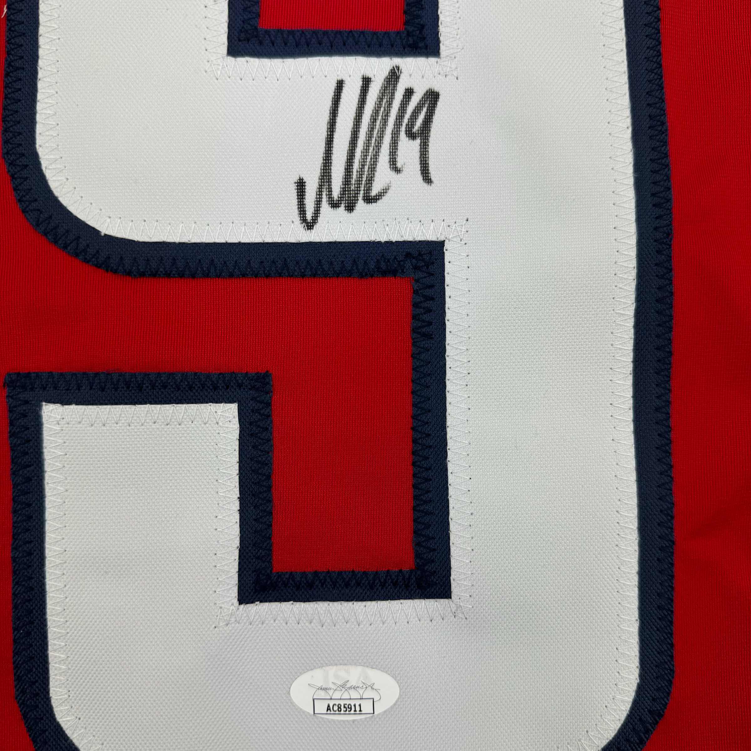 Autographed/Signed Nicklas Backstrom Washington Red Hockey Jersey JSA COA - Image 3