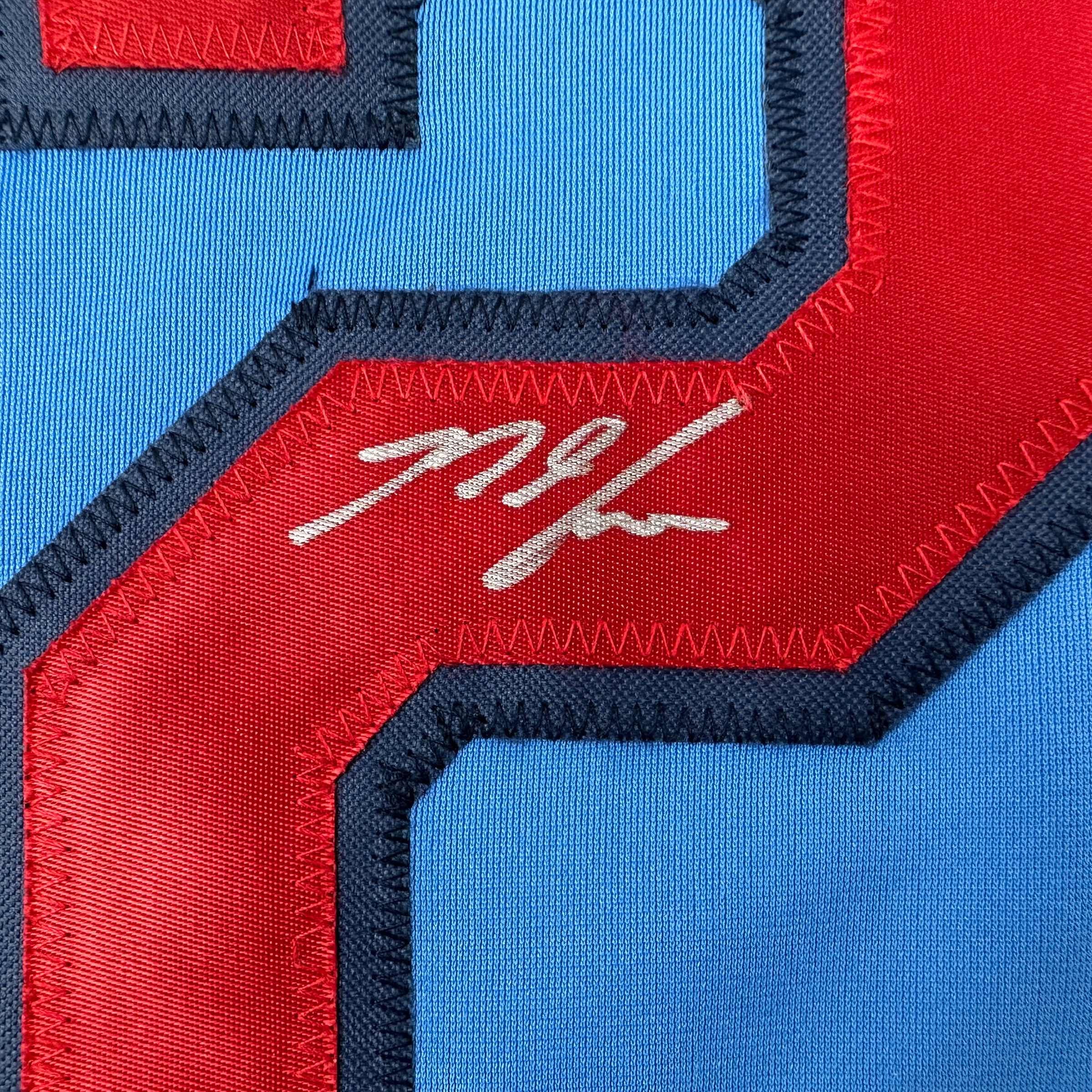 Autographed/Signed Nolan Arenado St. Louis Blue Baseball Jersey JSA COA - Image 3