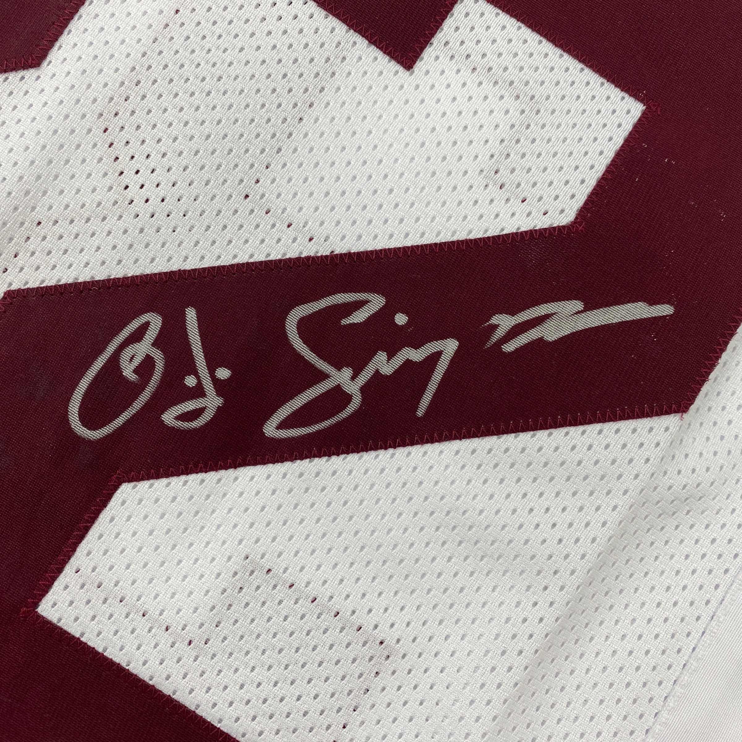 Autographed/Signed OJ O.J. Simpson USC White Football Jersey JSA COA - Image 3