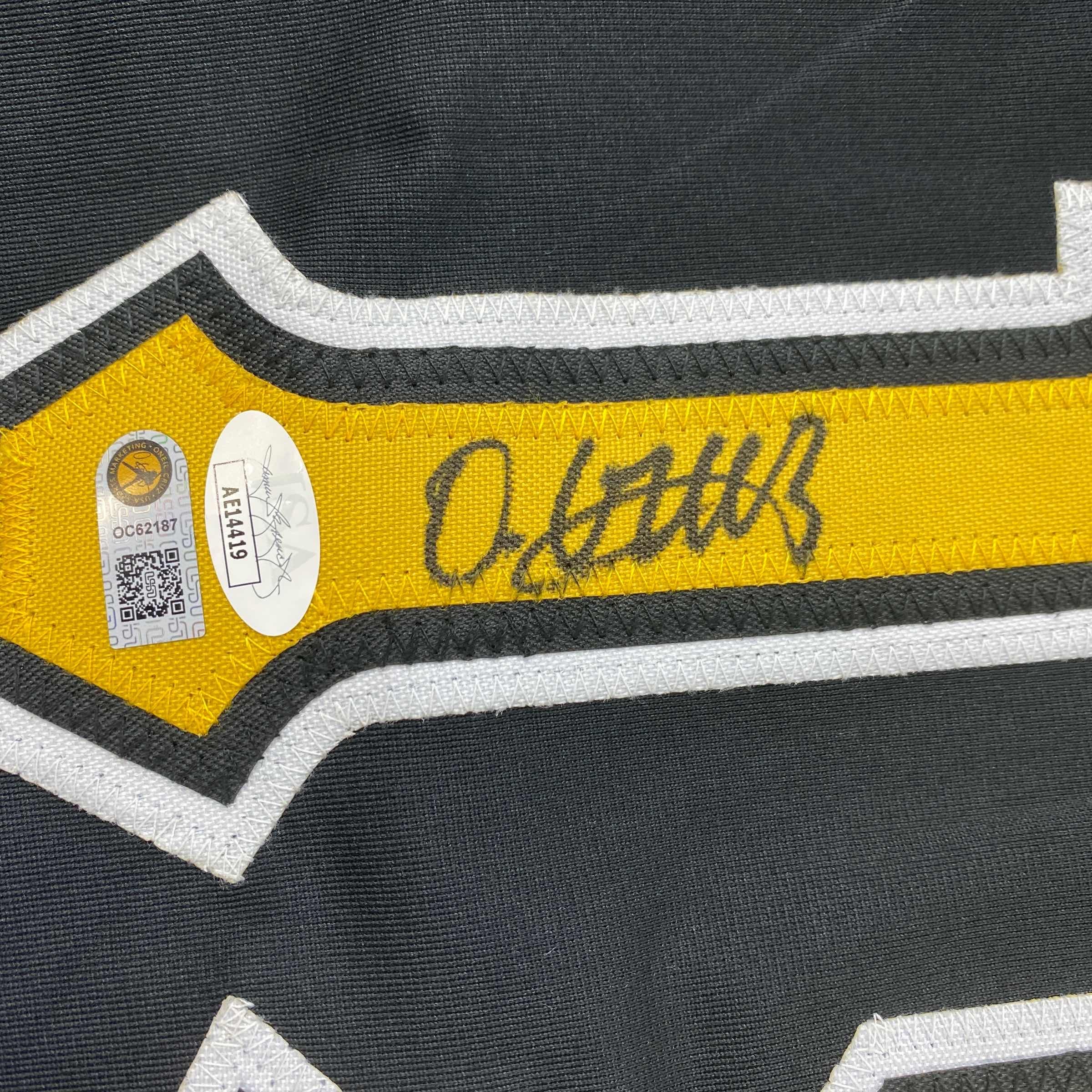 Autographed/Signed Oneil Cruz Pittsburgh Black Baseball Jersey JSA COA - Image 3