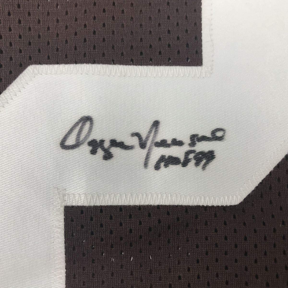 Autographed/Signed Ozzie Newsome HOF 99 Cleveland Football Brown Jersey JSA COA - Image 3