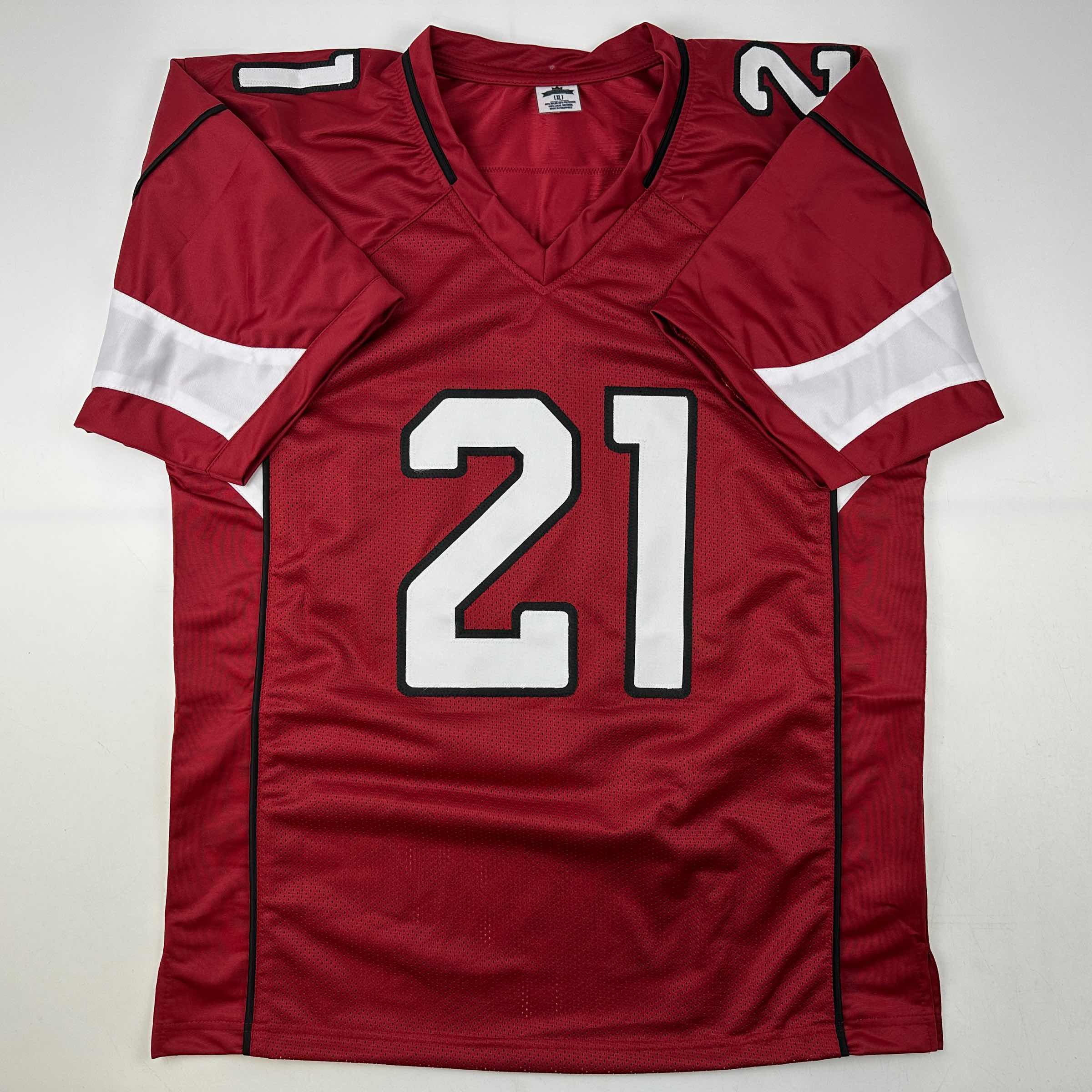 Autographed/Signed Patrick Peterson Arizona Red Football Jersey JSA COA - Image 4