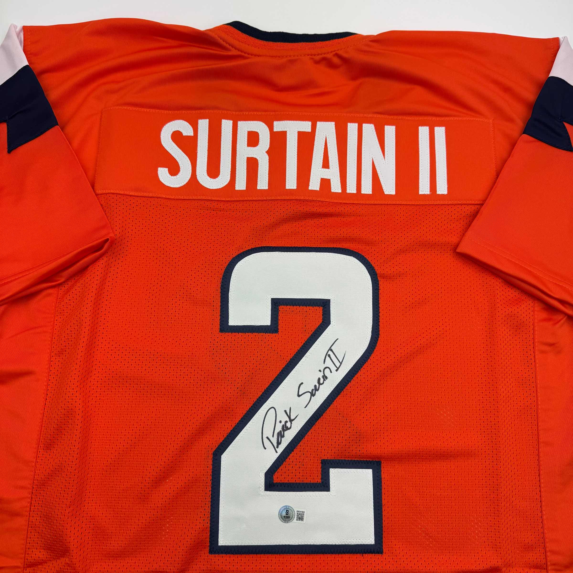 Autographed/Signed Patrick Surtain II Denver Orange Football Jersey JSA COA #2 - Image 2