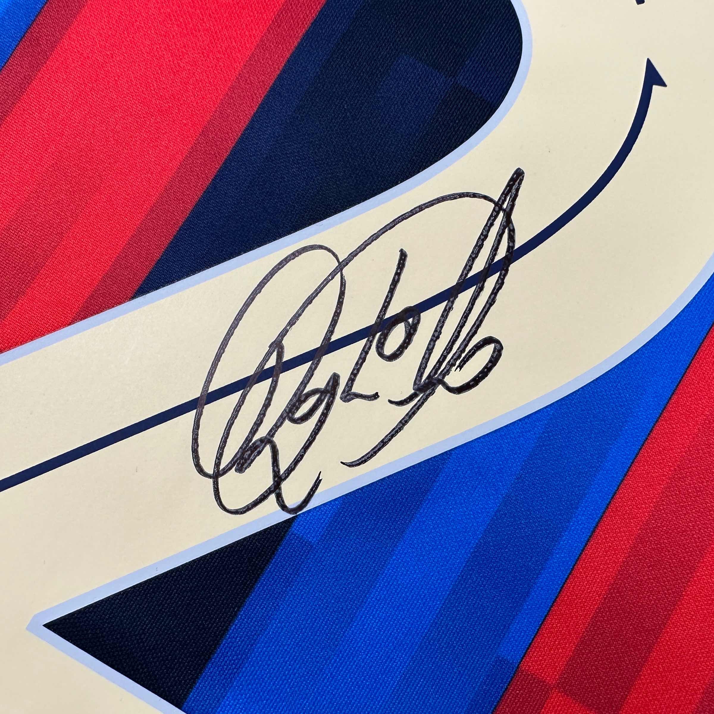 Autographed/Signed Raphinha Raphael Belloli FC Barcelona Blue Soccer Jersey Beckett BAS COA - Image 3