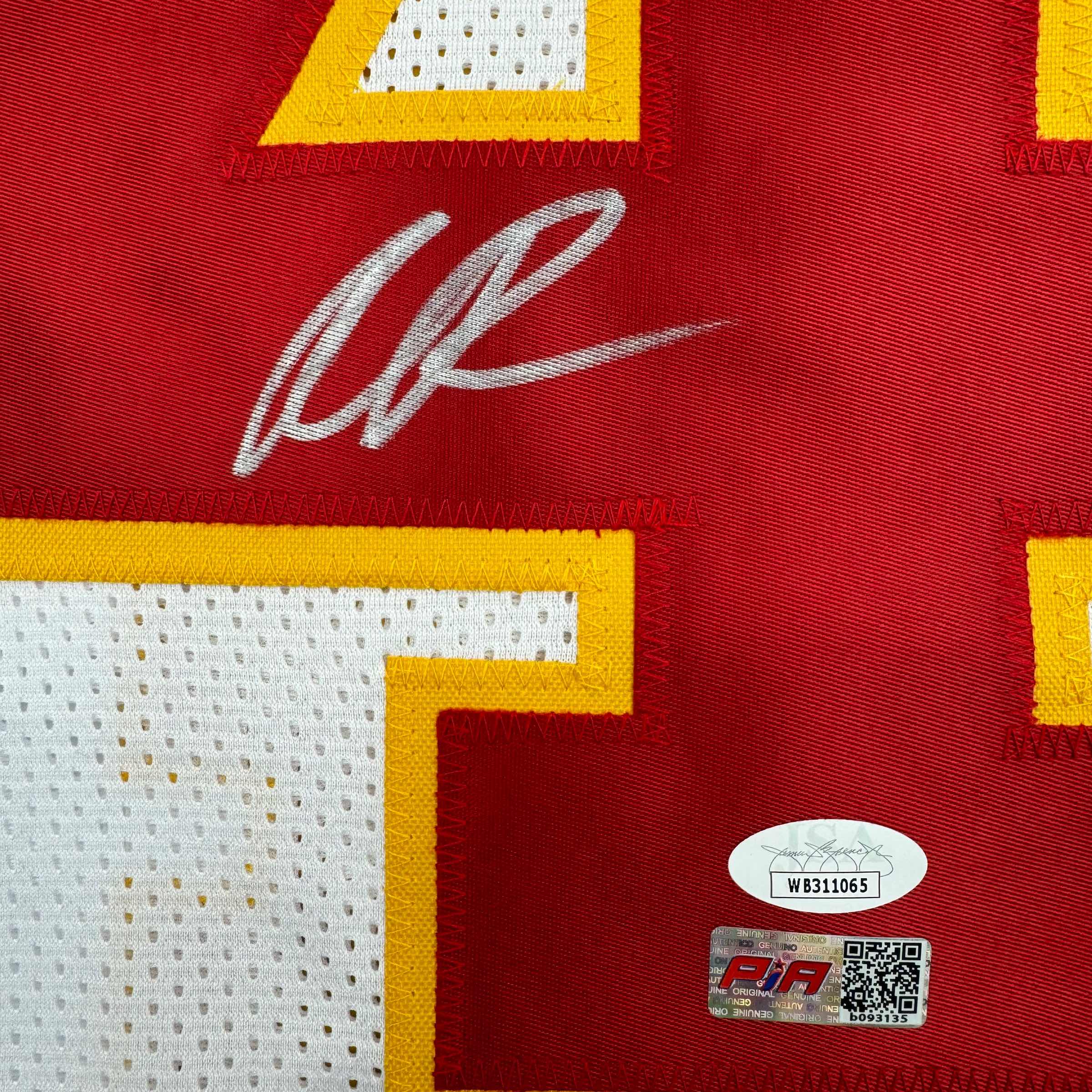 Autographed/Signed Rashee Rice Kansas City White Football Jersey JSA COA - Image 3