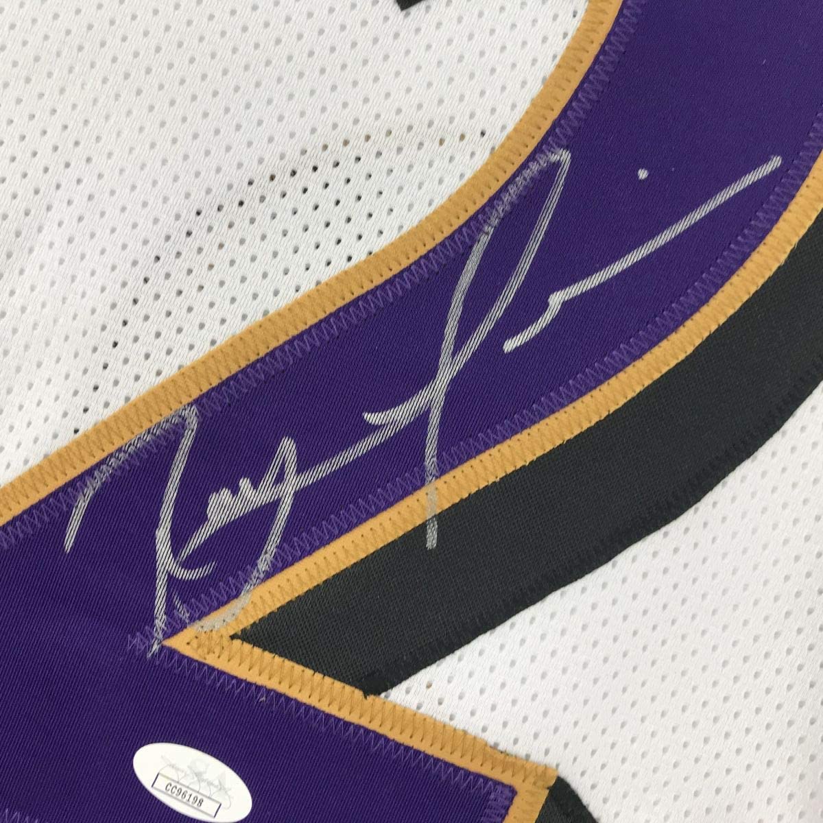 Autographed/Signed Ray Lewis Baltimore White Football Jersey JSA COA - Image 3