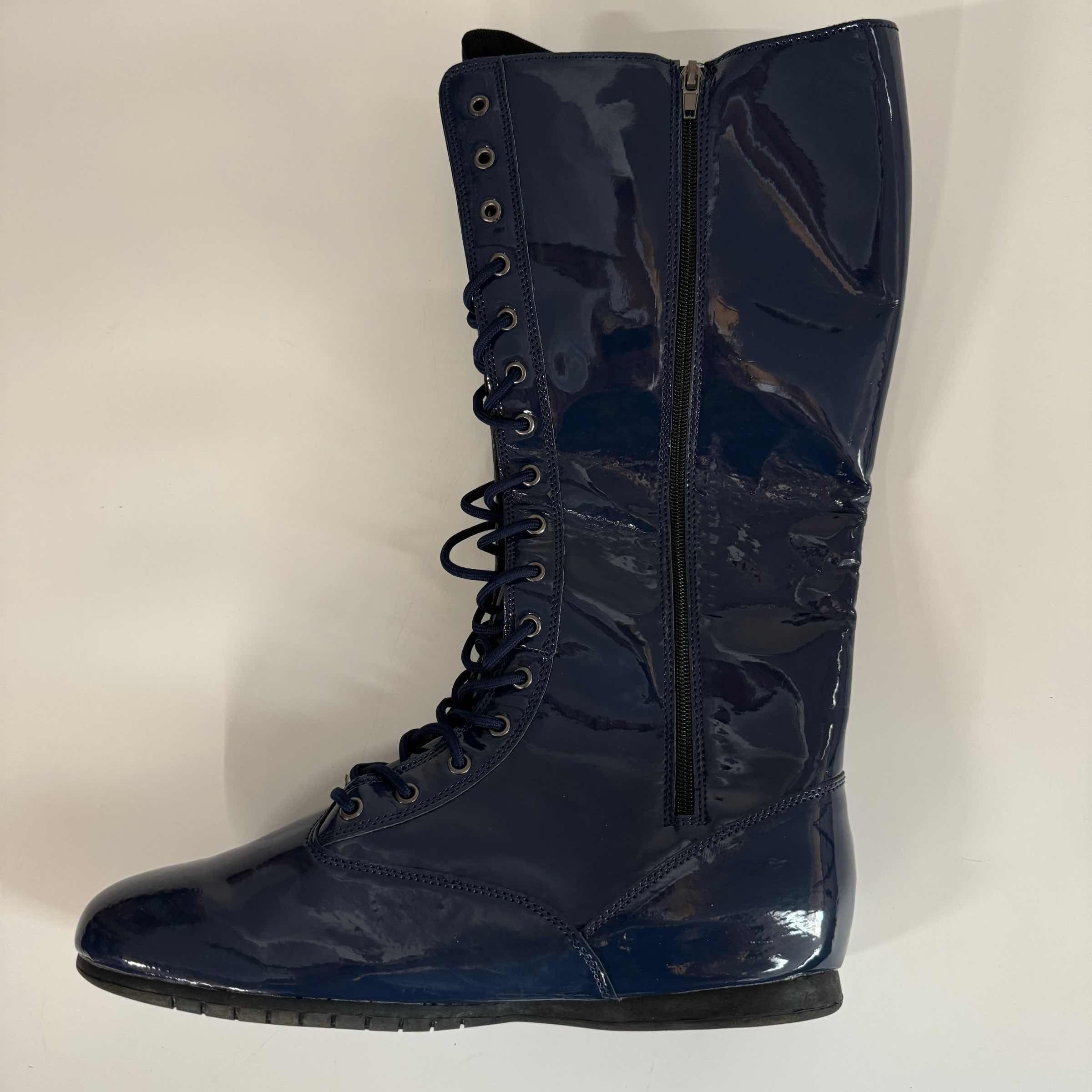 Autographed/Signed Ric Flair Navy WWE WWF Wrestling Boot/Shoe JSA COA Auto - Image 2