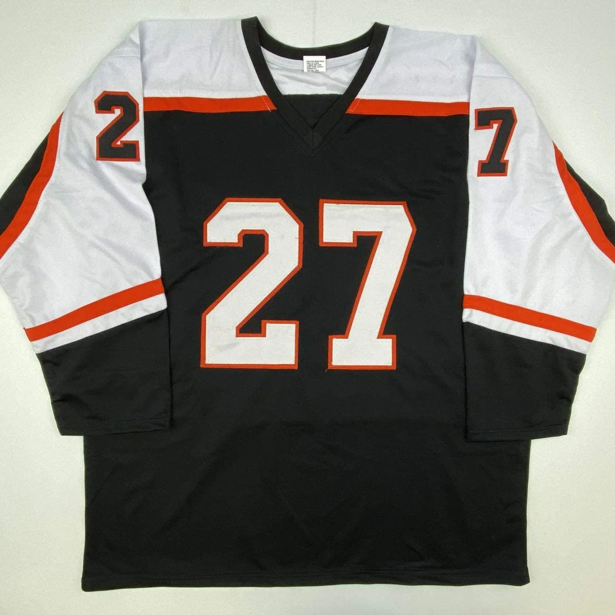 Autographed/Signed Ron Hextall Philadelphia Black Hockey Jersey JSA COA - Image 4