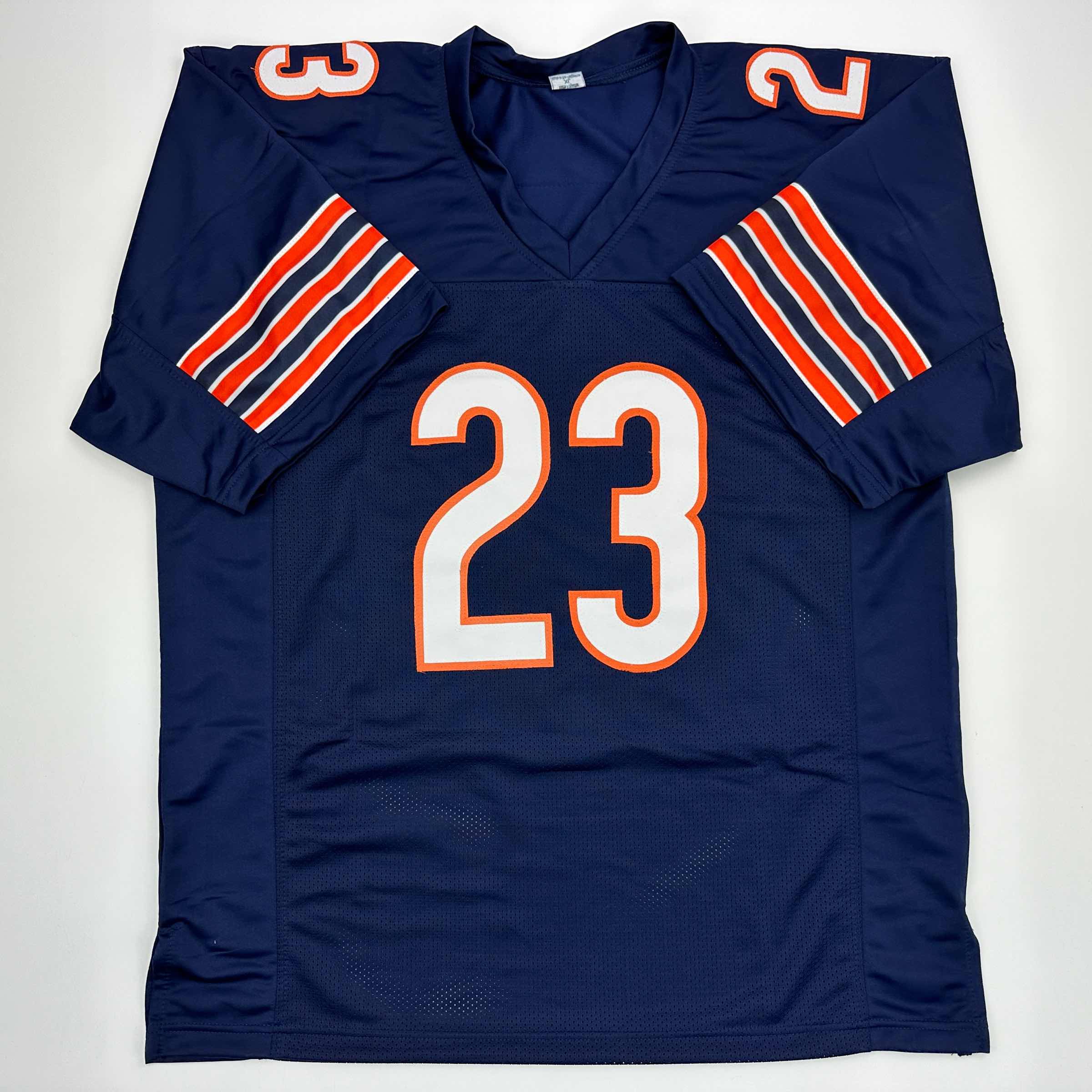 Autographed/Signed Roschon Johnson Chicago Blue Football Jersey JSA COA - Image 4
