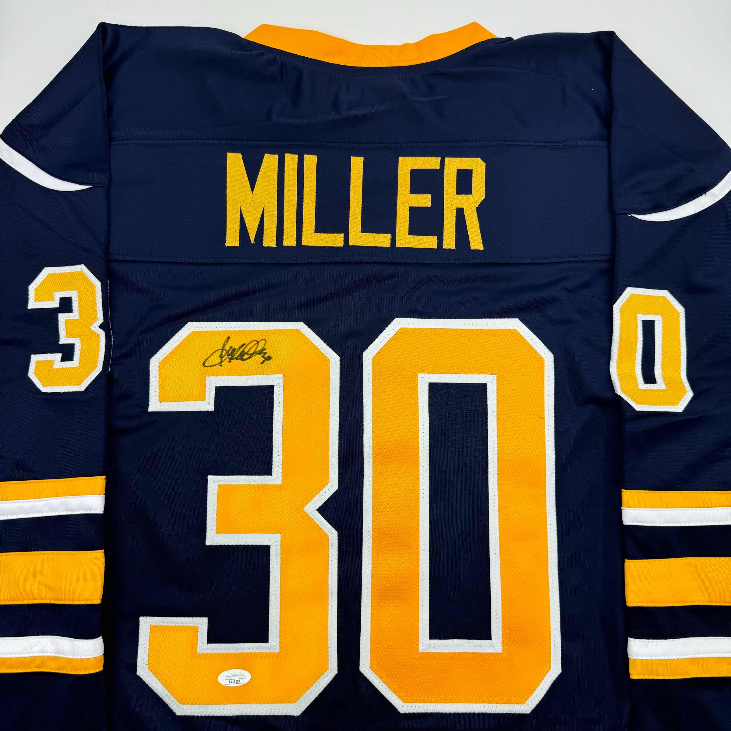Autographed/Signed Ryan Miller Buffalo Blue Hockey Jersey JSA COA - Image 2