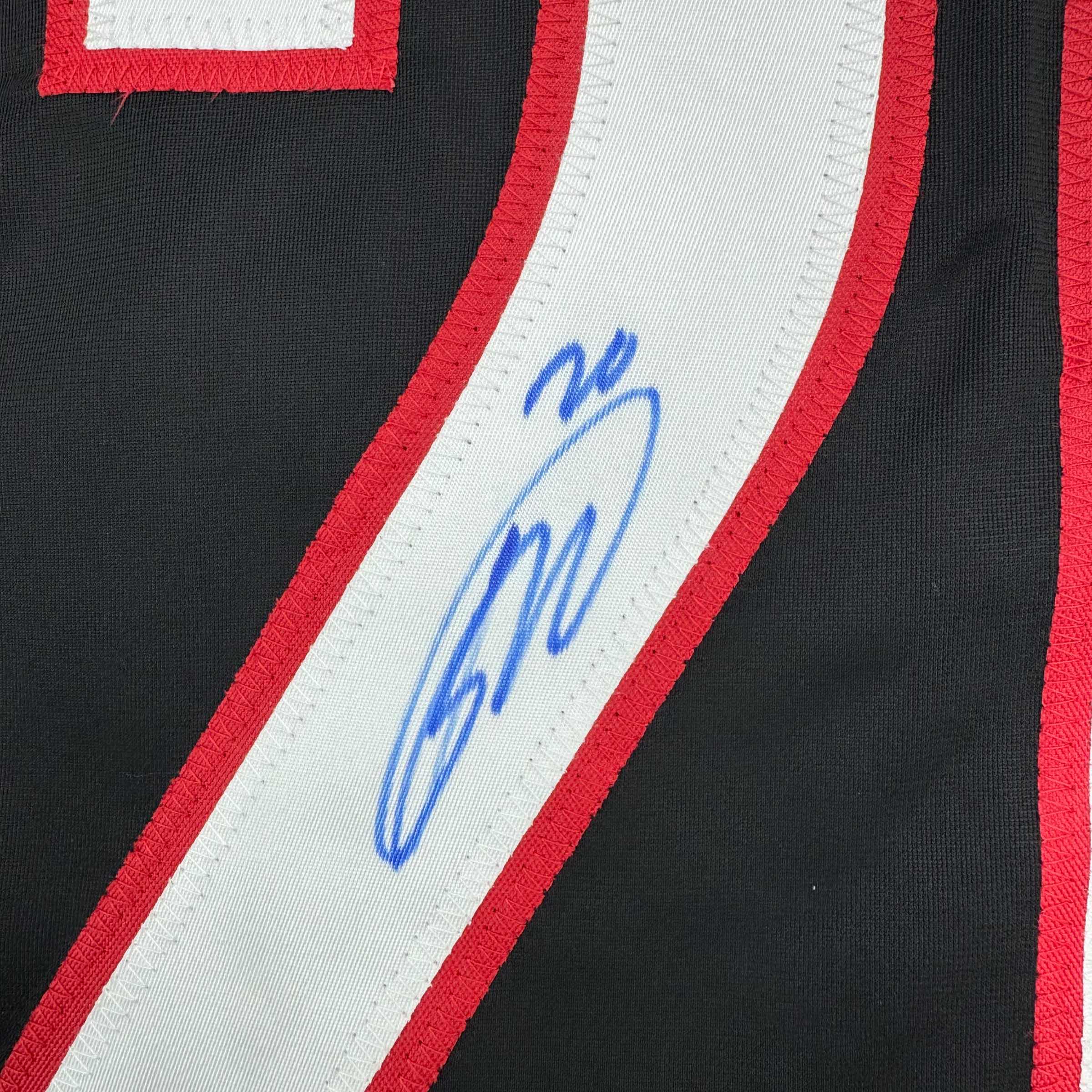 Autographed/Signed Sebastian Aho Carolina Black Hockey Jersey JSA COA - Image 3