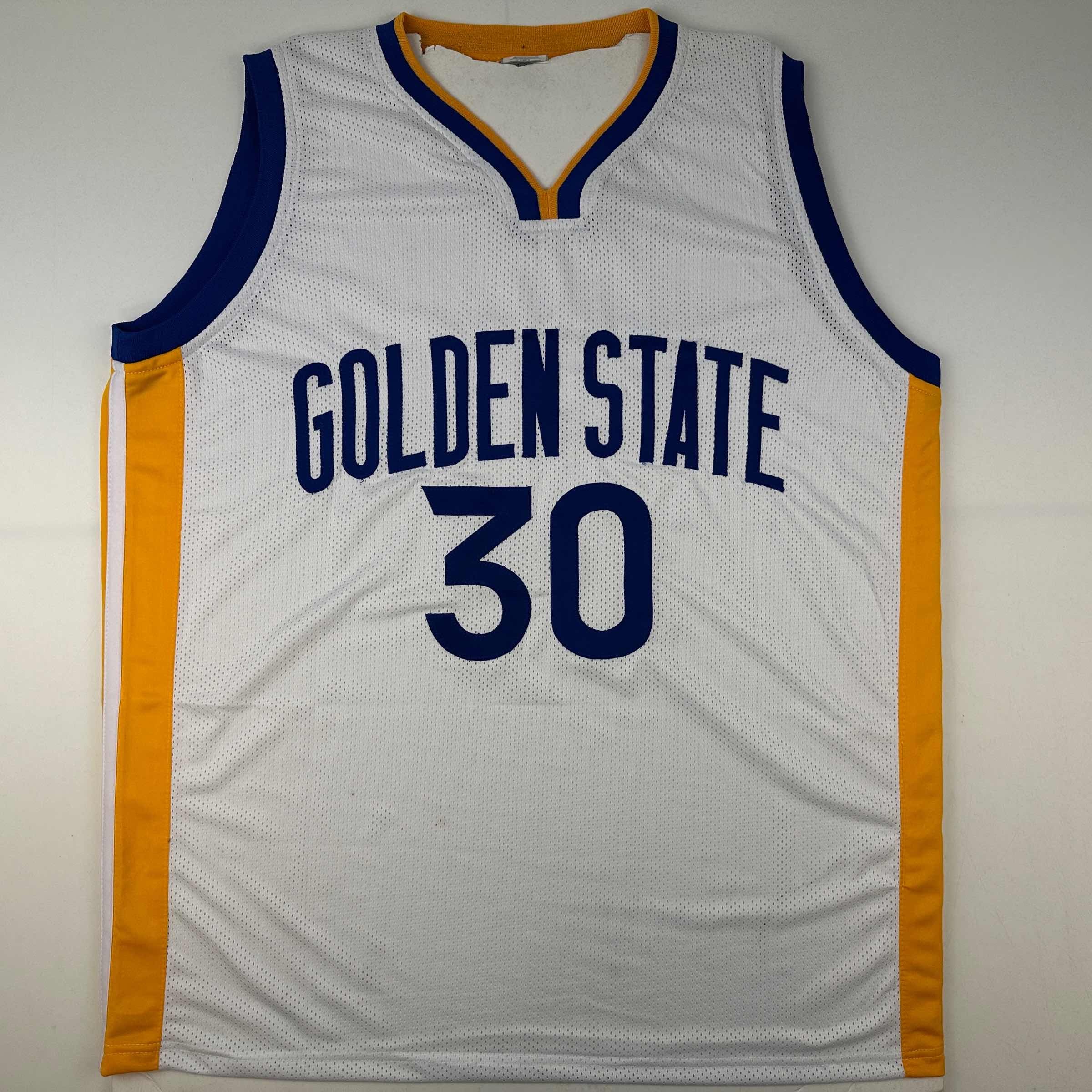 Autographed/Signed Stephen Steph Curry Golden State White Basketball Jersey JSA COA - Image 4