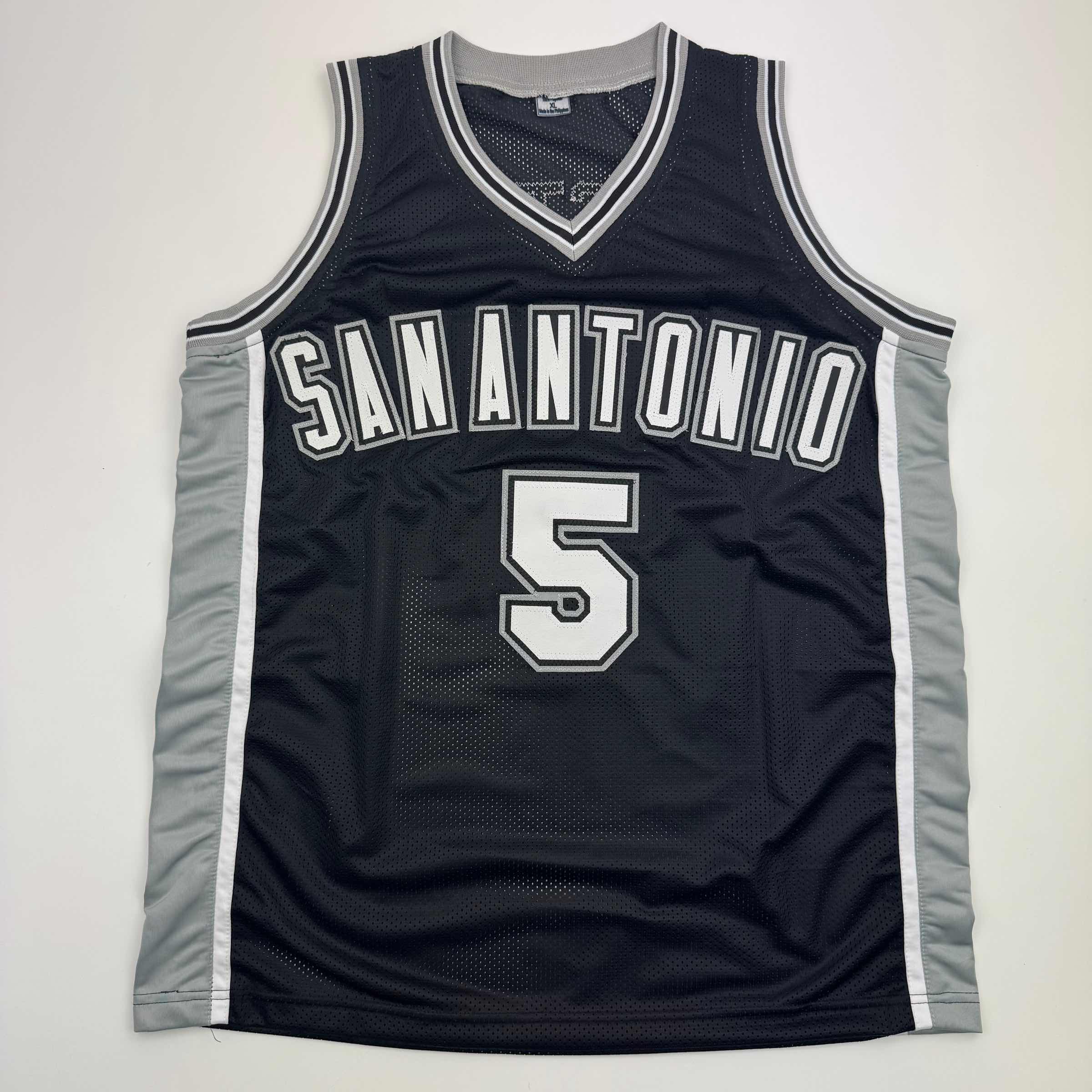 Autographed/Signed Stephon Castle San Antonio Black Basketball Jersey JSA COA - Image 4