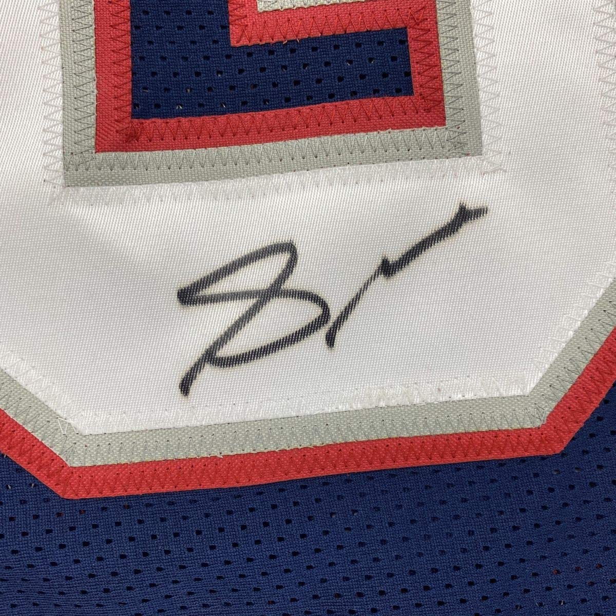 Autographed/Signed Stephon Gilmore New England Blue Football Jersey PSA/DNA COA - Image 3