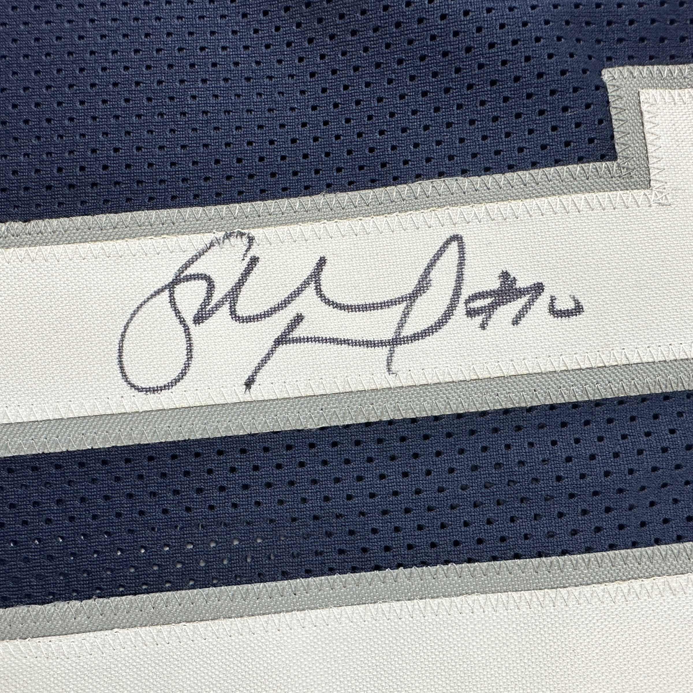 Autographed/Signed Sue Bird UConn Connecticut Blue College Basketball Jersey JSA COA - Image 3