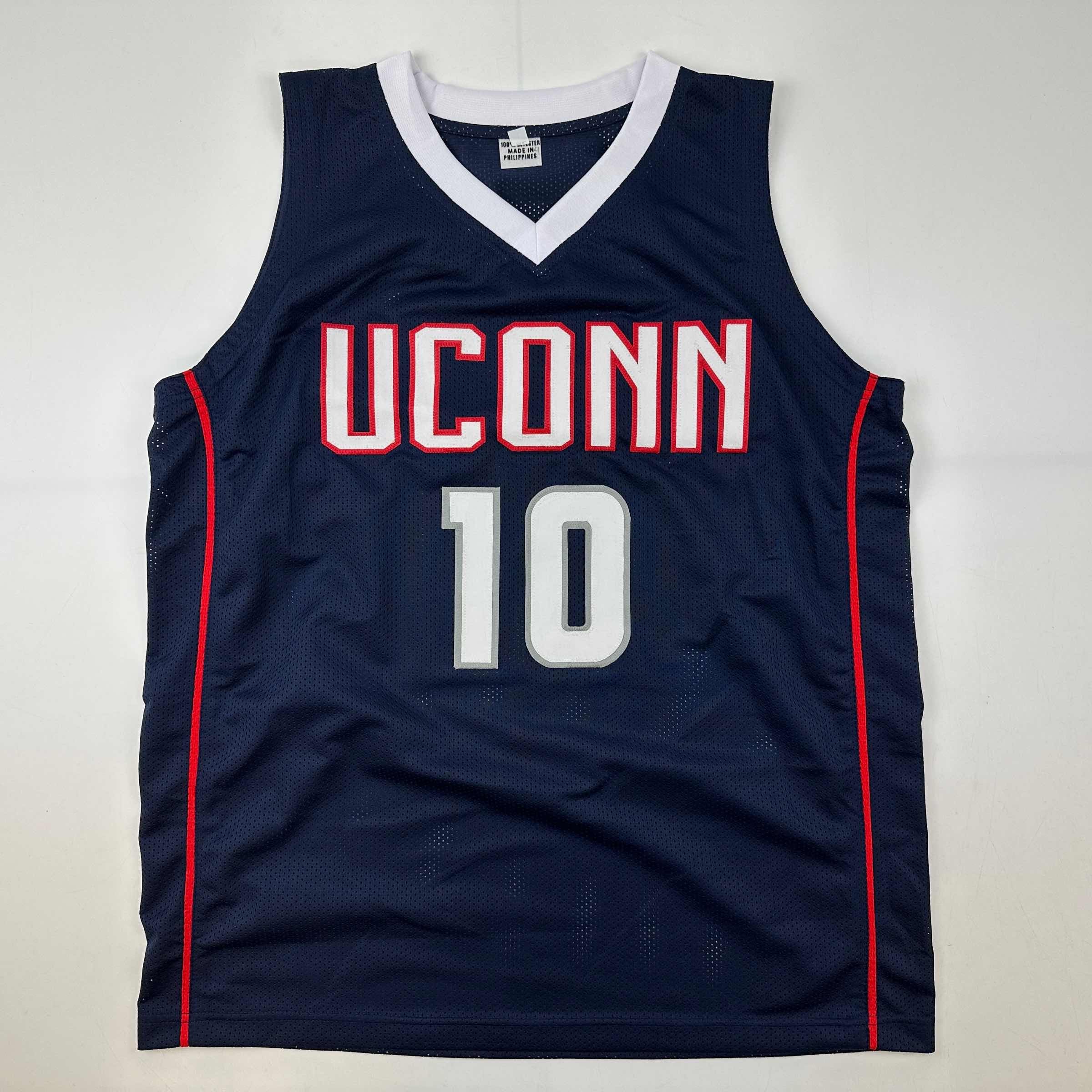 Autographed/Signed Sue Bird UConn Connecticut Blue College Basketball Jersey JSA COA - Image 4