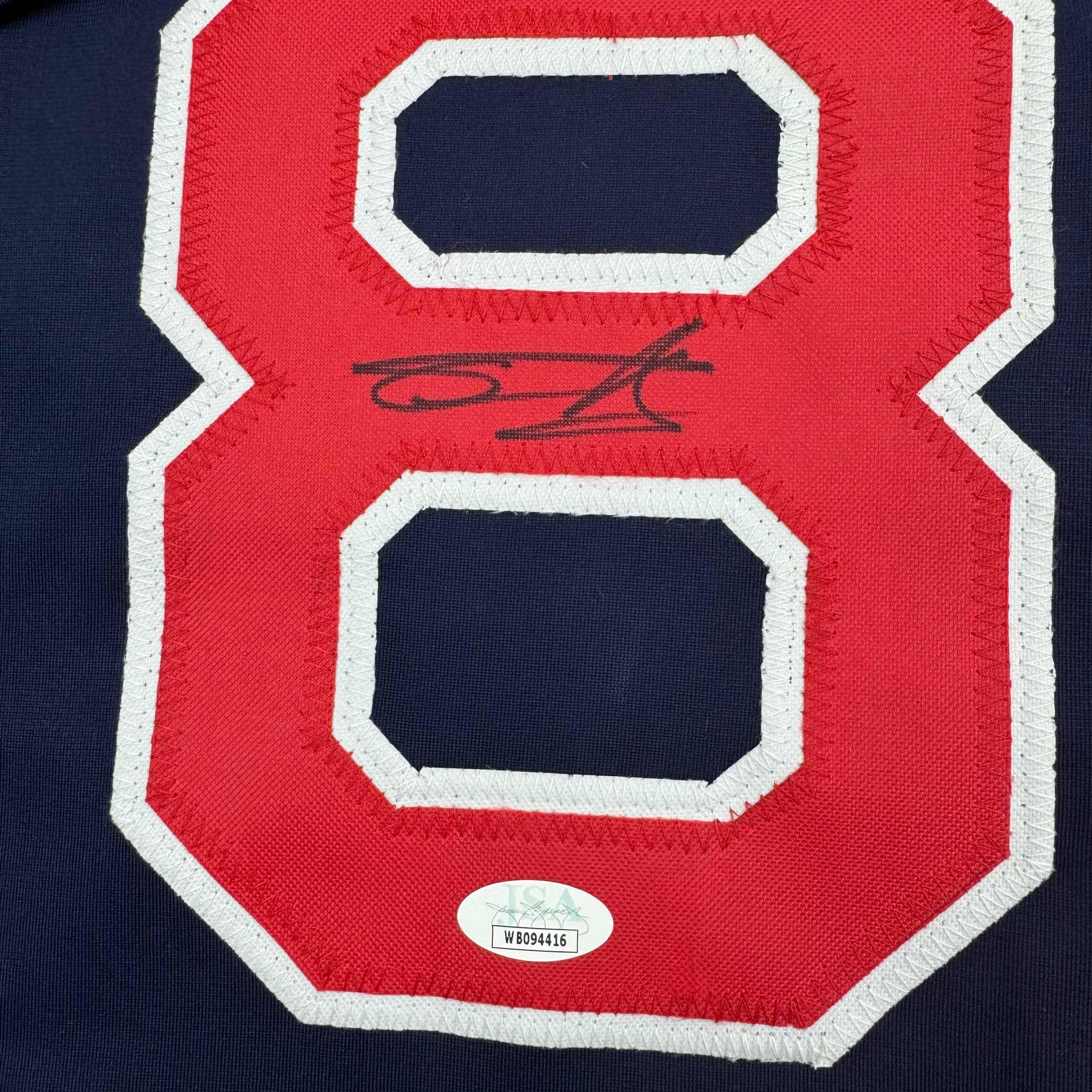 Autographed/Signed Tanner Houck Boston Blue Baseball Jersey JSA COA - Image 3