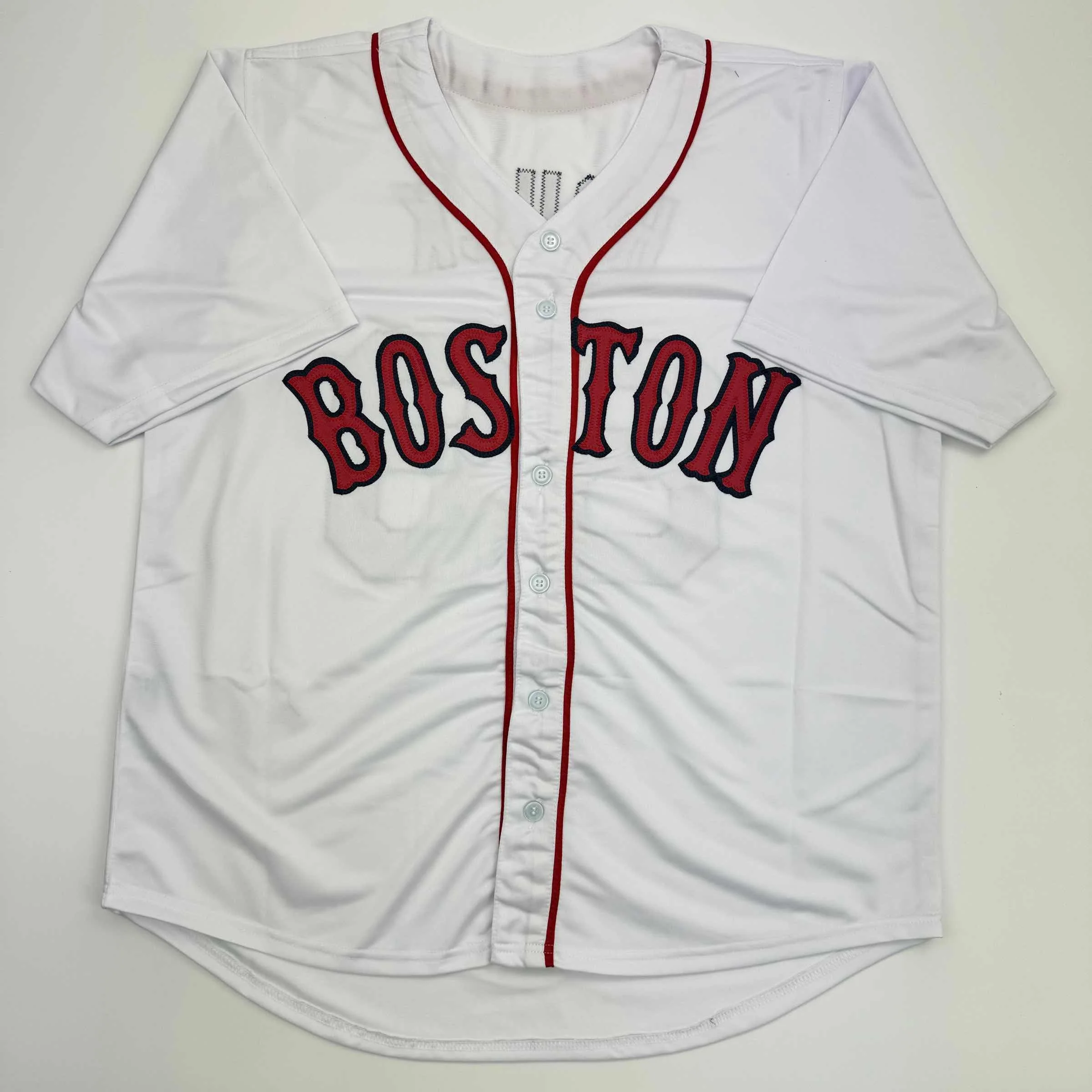 Autographed/Signed Tanner Houck Boston White Baseball Jersey JSA COA - Image 4