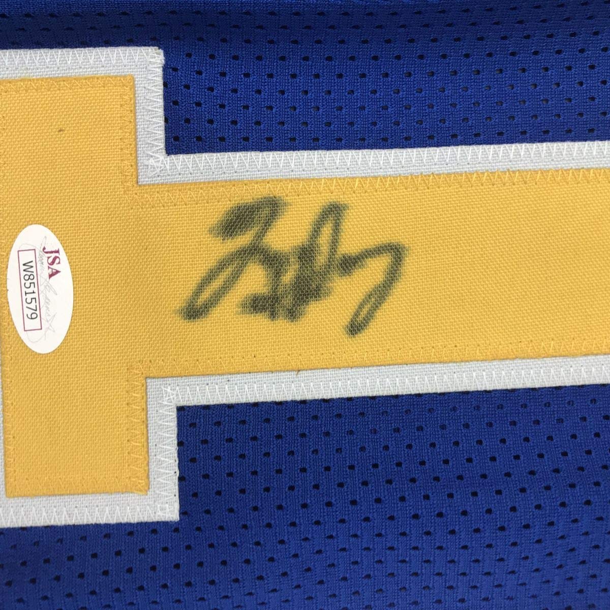 Autographed/Signed Tim Hardaway Golden State Blue Basketball Jersey JSA COA - Image 3