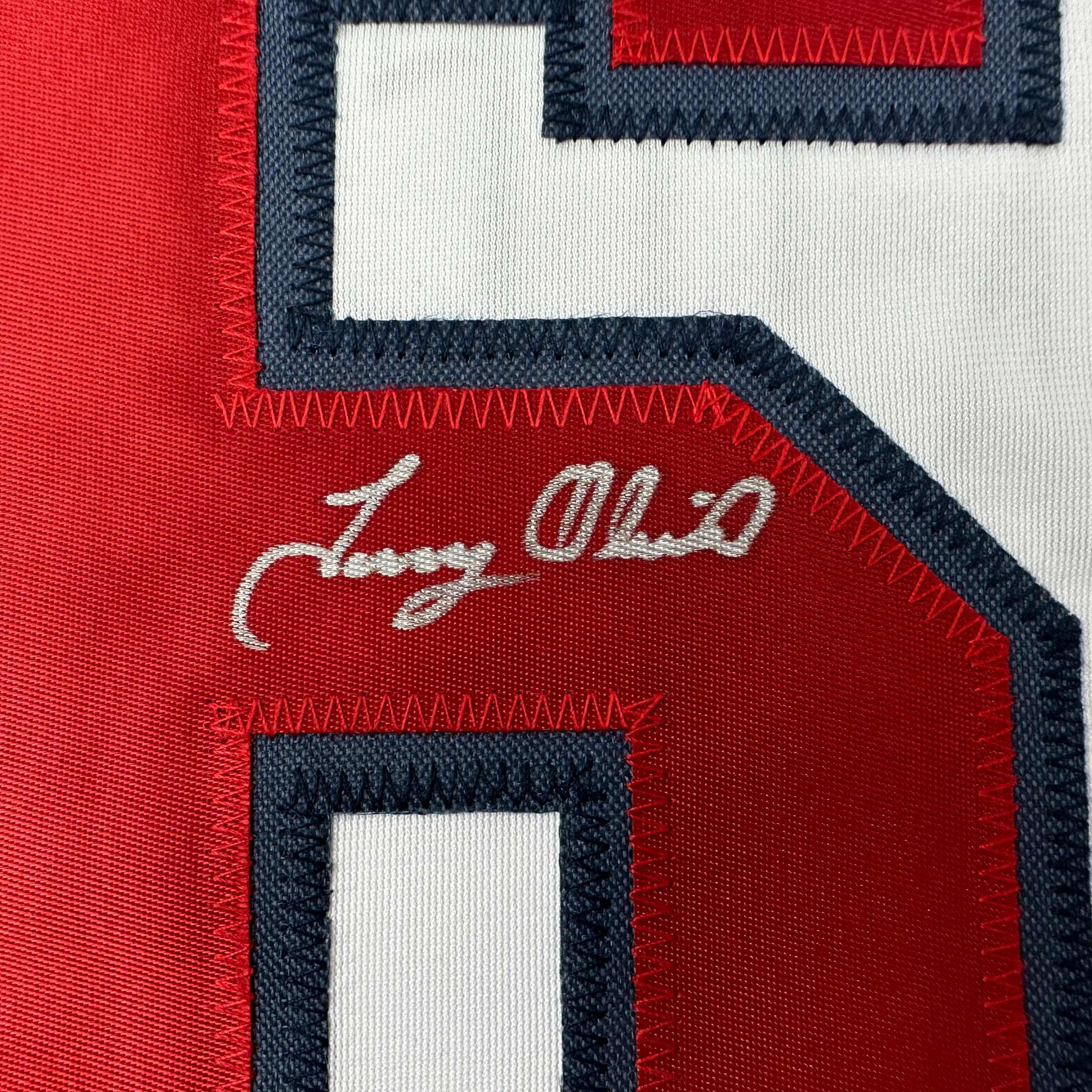 Autographed/Signed Tony Oliva Minnesota White Baseball Jersey Beckett BAS COA - Image 3