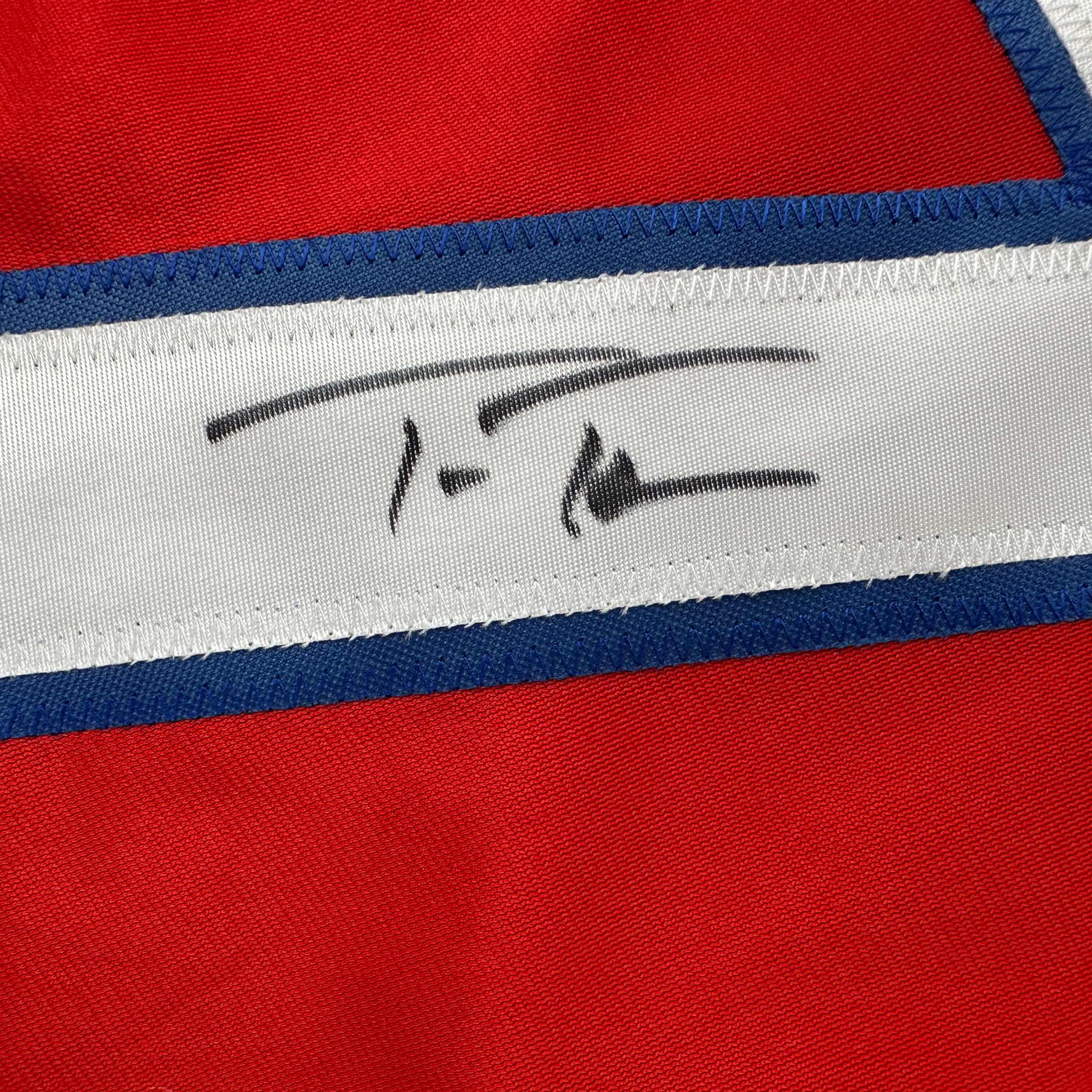 Autographed/Signed Trea Turner Philadelphia Red Baseball Jersey Beckett BAS COA - Image 3