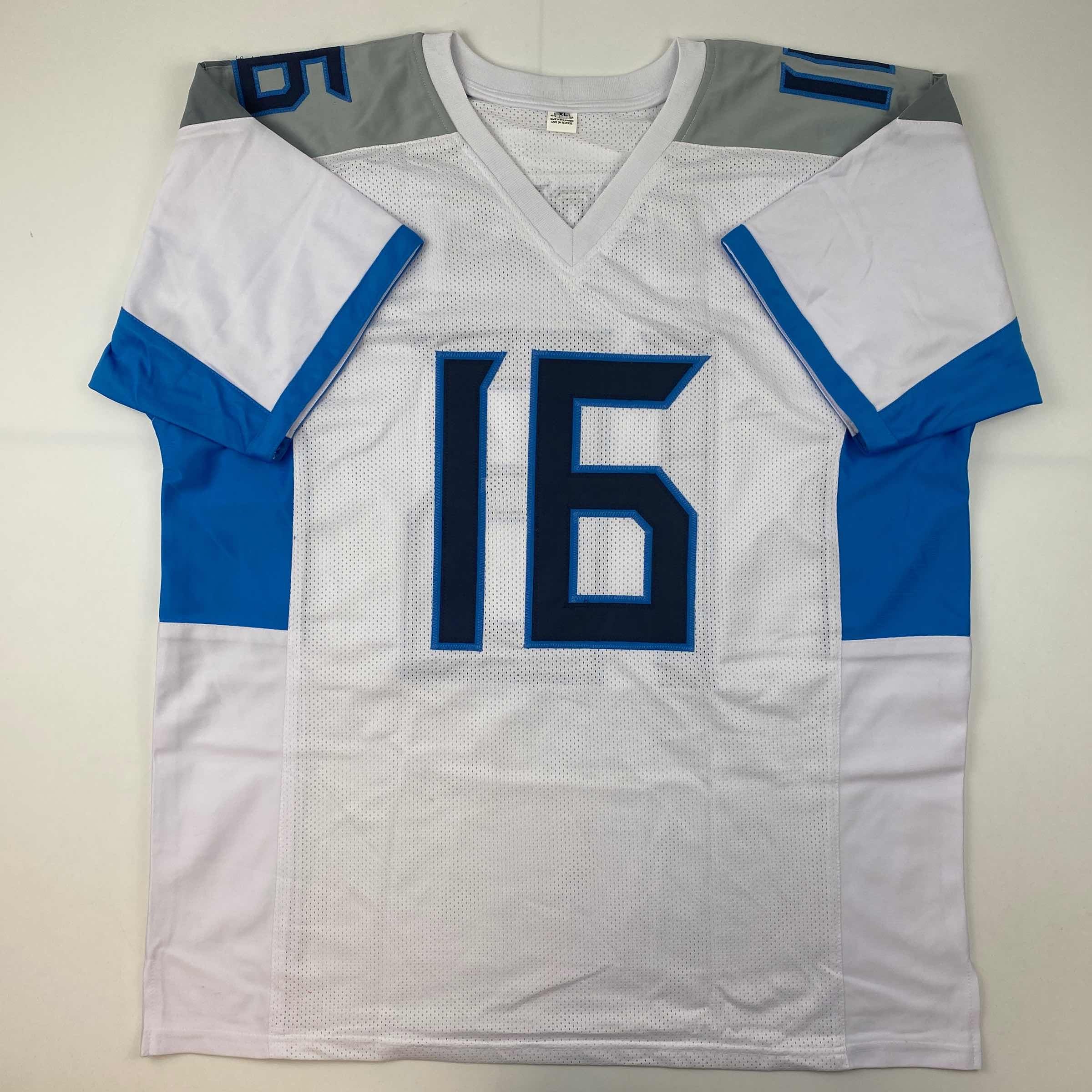 Autographed/Signed Treylon Burks Tennessee White Football Jersey Beckett BAS COA - Image 4