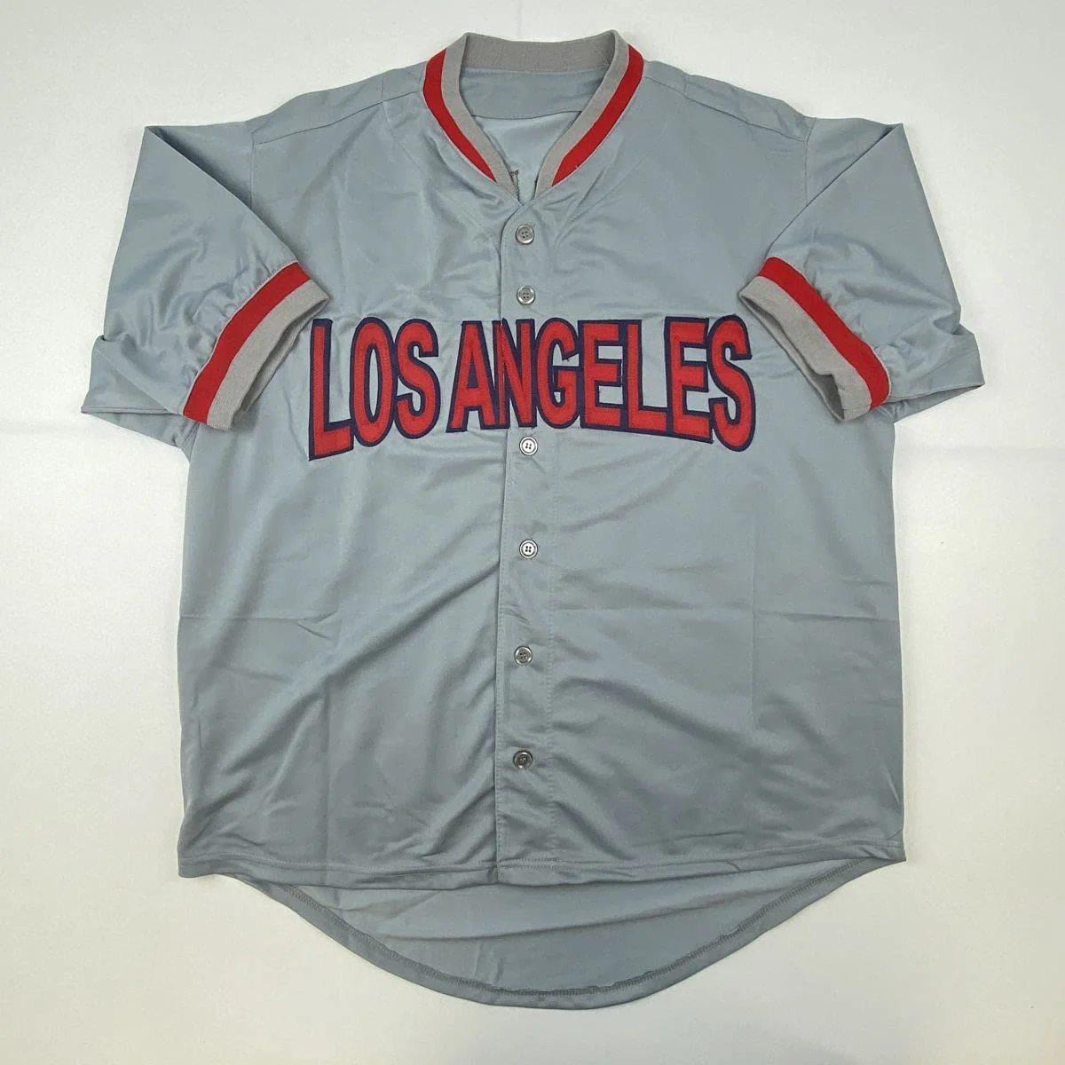 Autographed/Signed Vladimir Vlad Guerrero Los Angeles LA Anaheim Grey Baseball Jersey JSA COA - Image 4