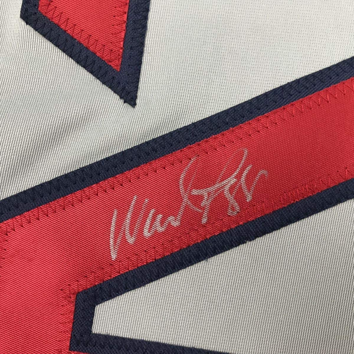 Autographed/Signed Wade Boggs Boston Grey Baseball Jersey JSA COA - Image 3